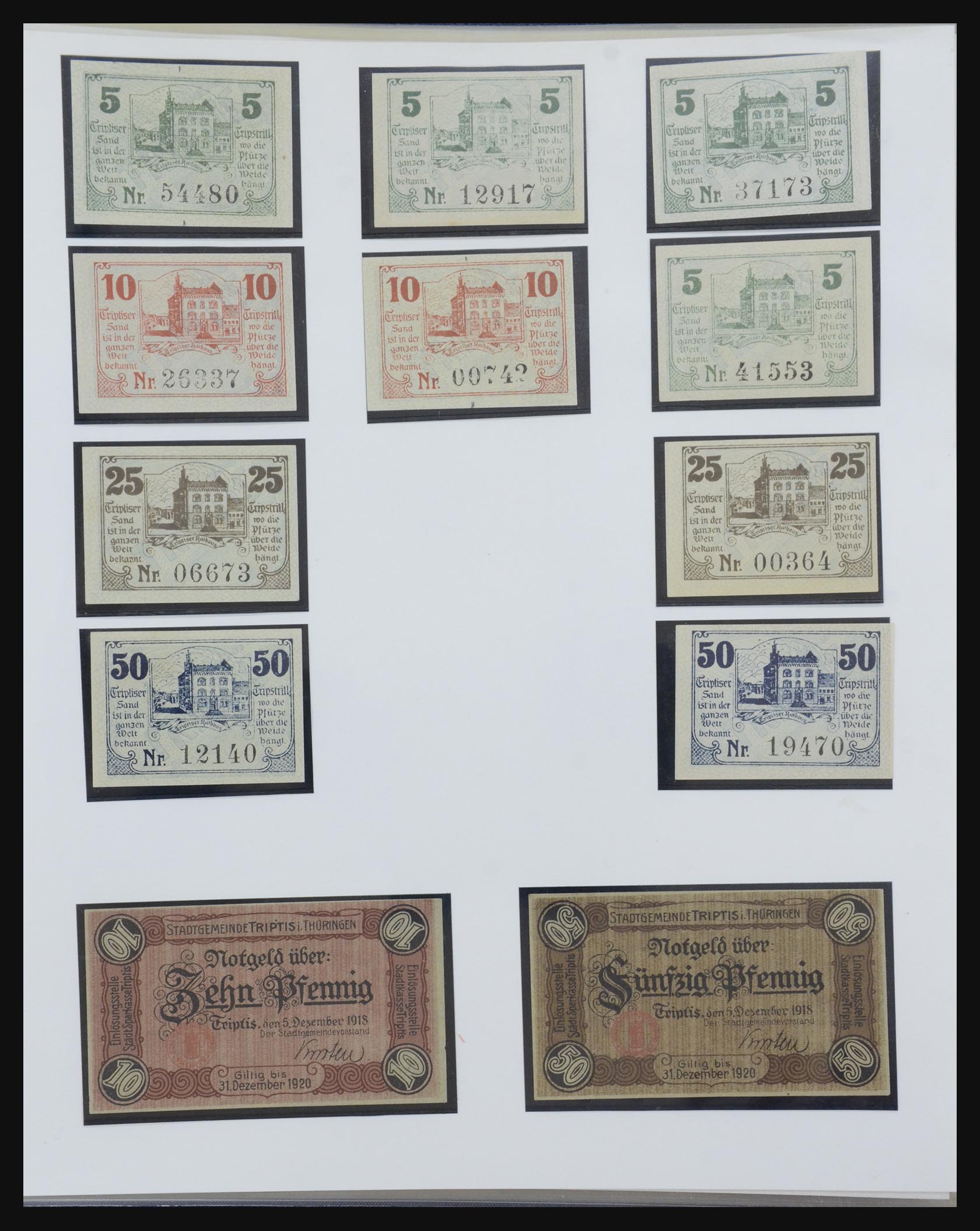 32350 050 - 32350 Germany emergency banknotes.