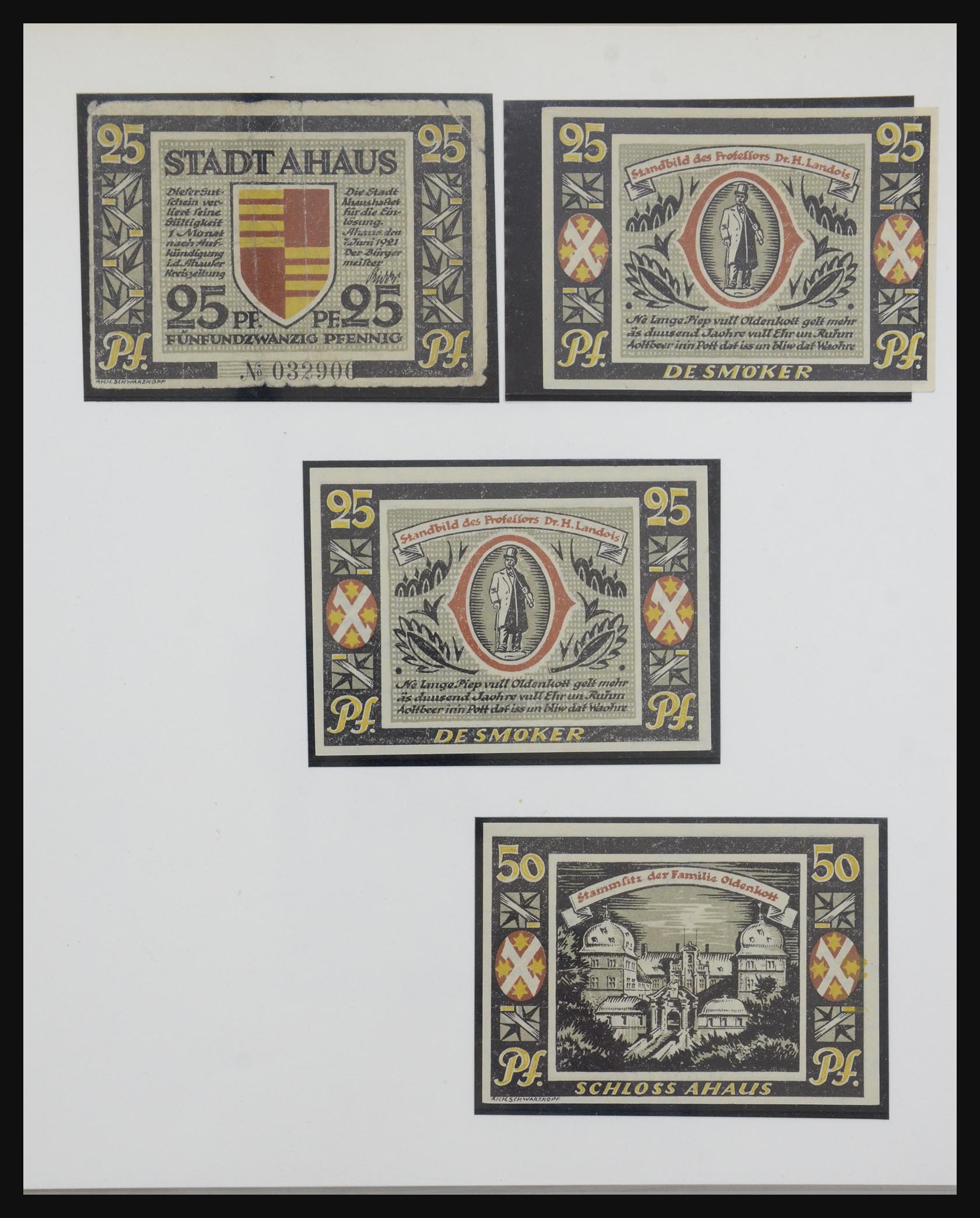 32350 062 - 32350 Germany emergency banknotes.