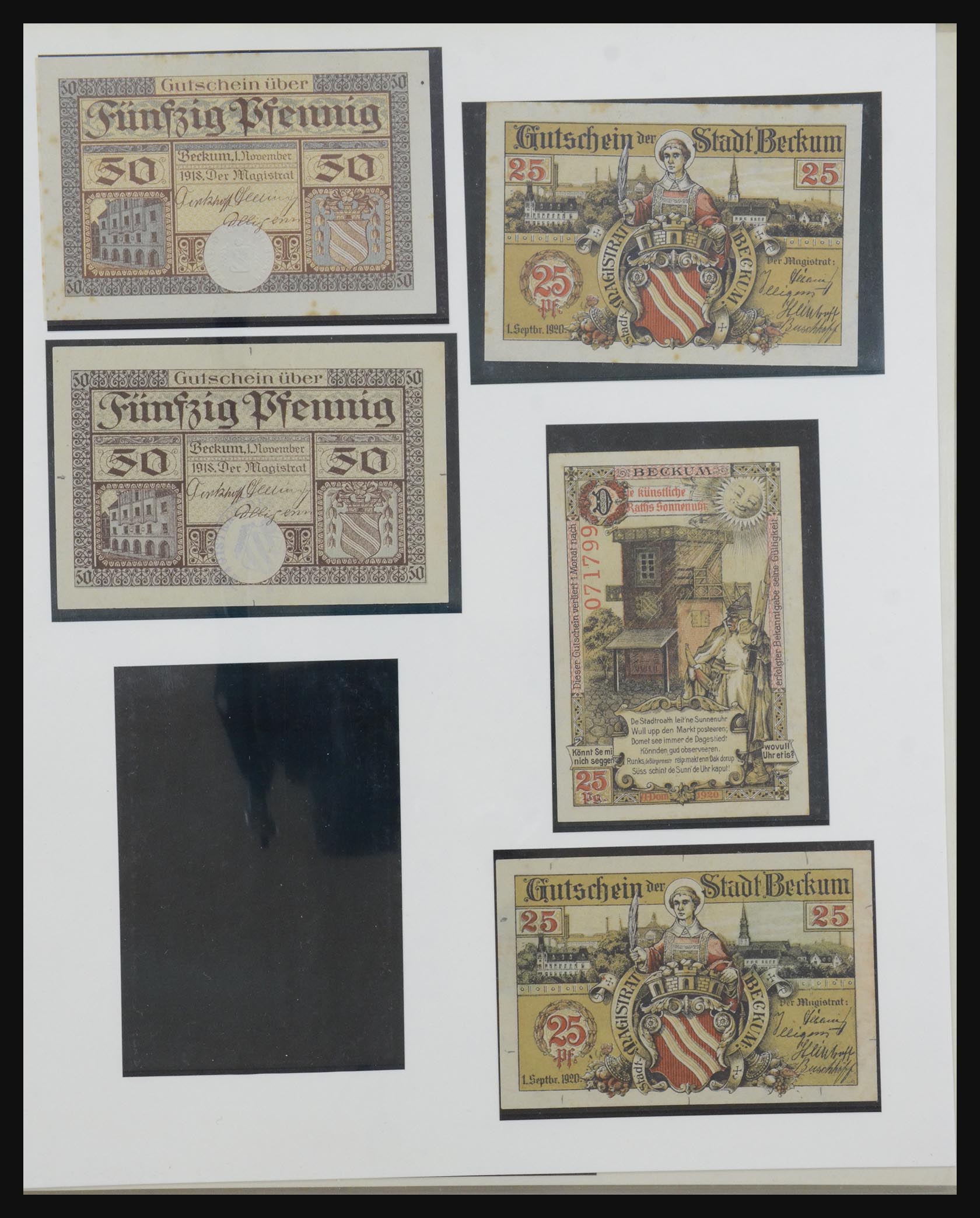 32350 065 - 32350 Germany emergency banknotes.