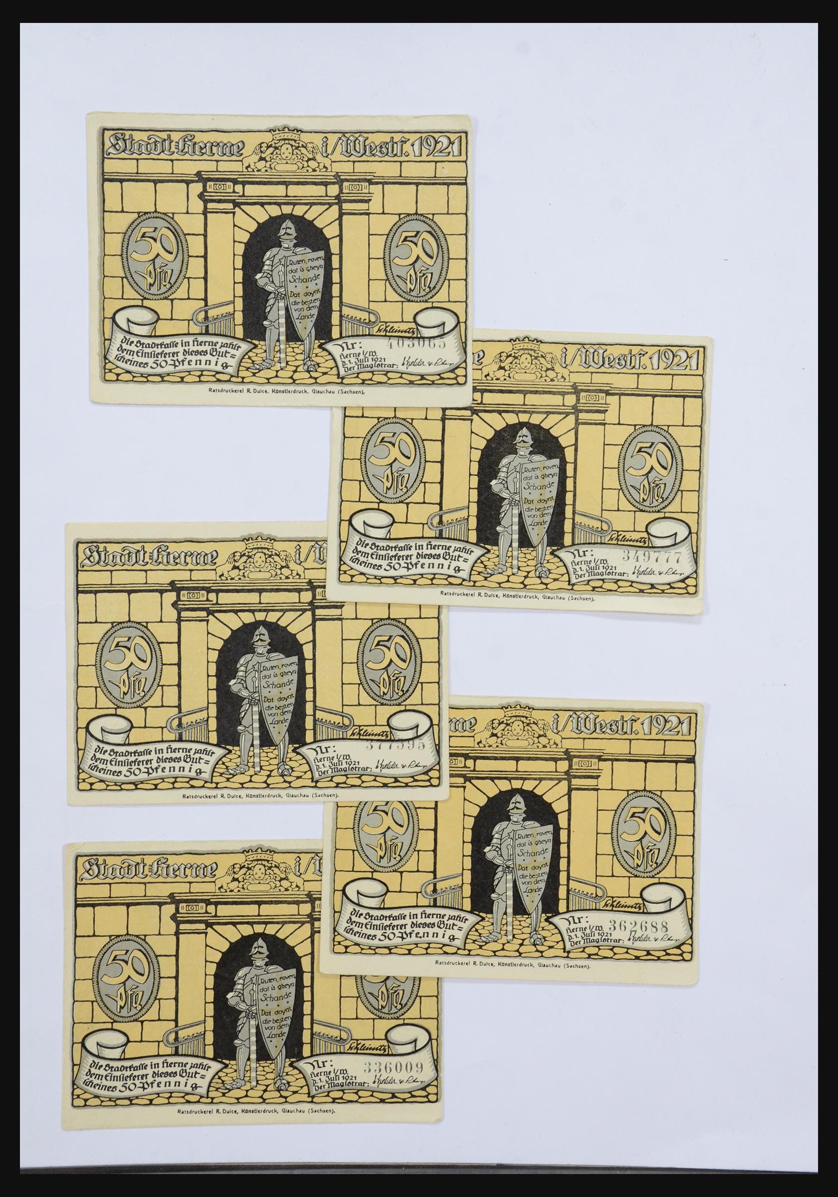 32350 090 - 32350 Germany emergency banknotes.