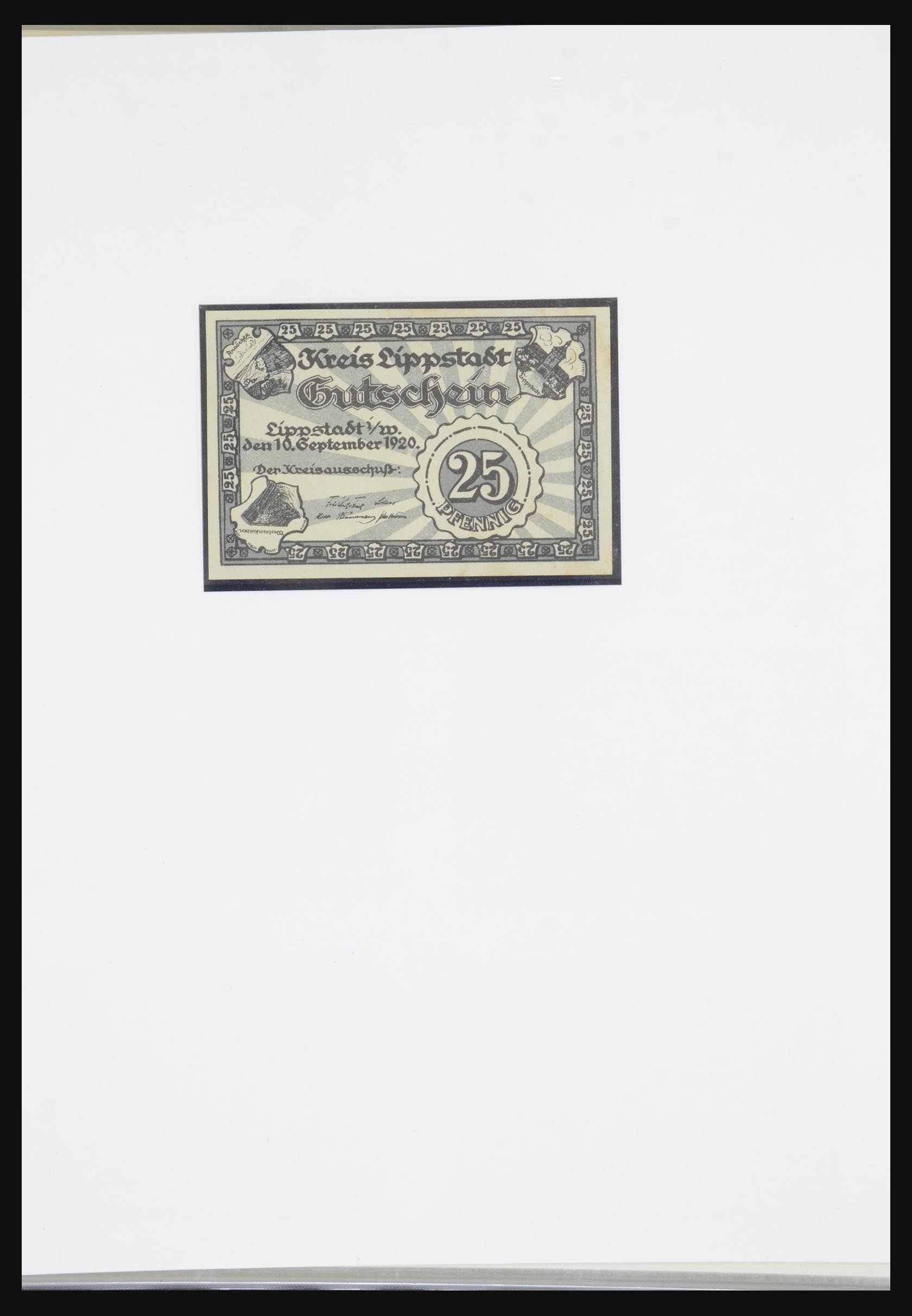 32350 095 - 32350 Germany emergency banknotes.