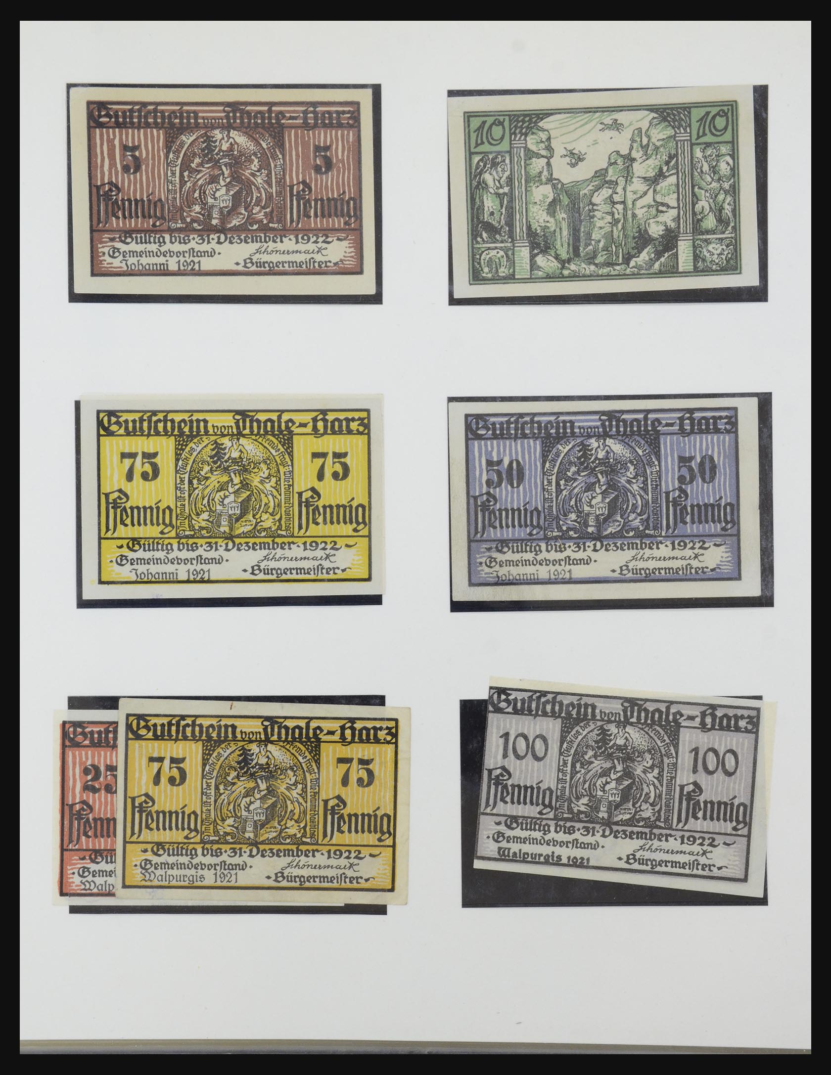 32350 348 - 32350 Germany emergency banknotes.