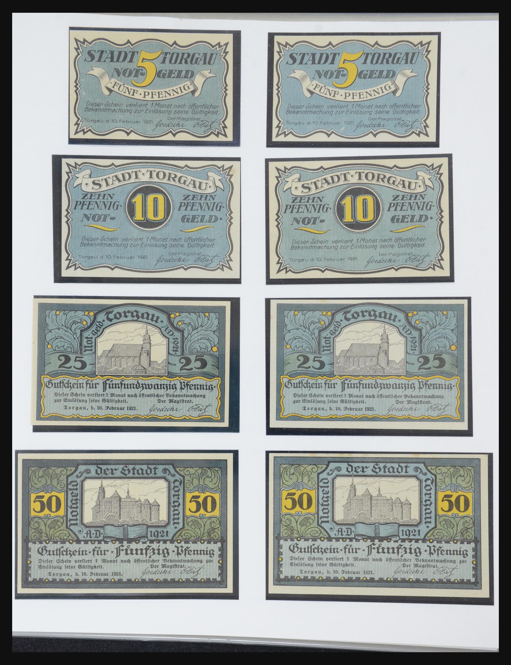 32350 352 - 32350 Germany emergency banknotes.