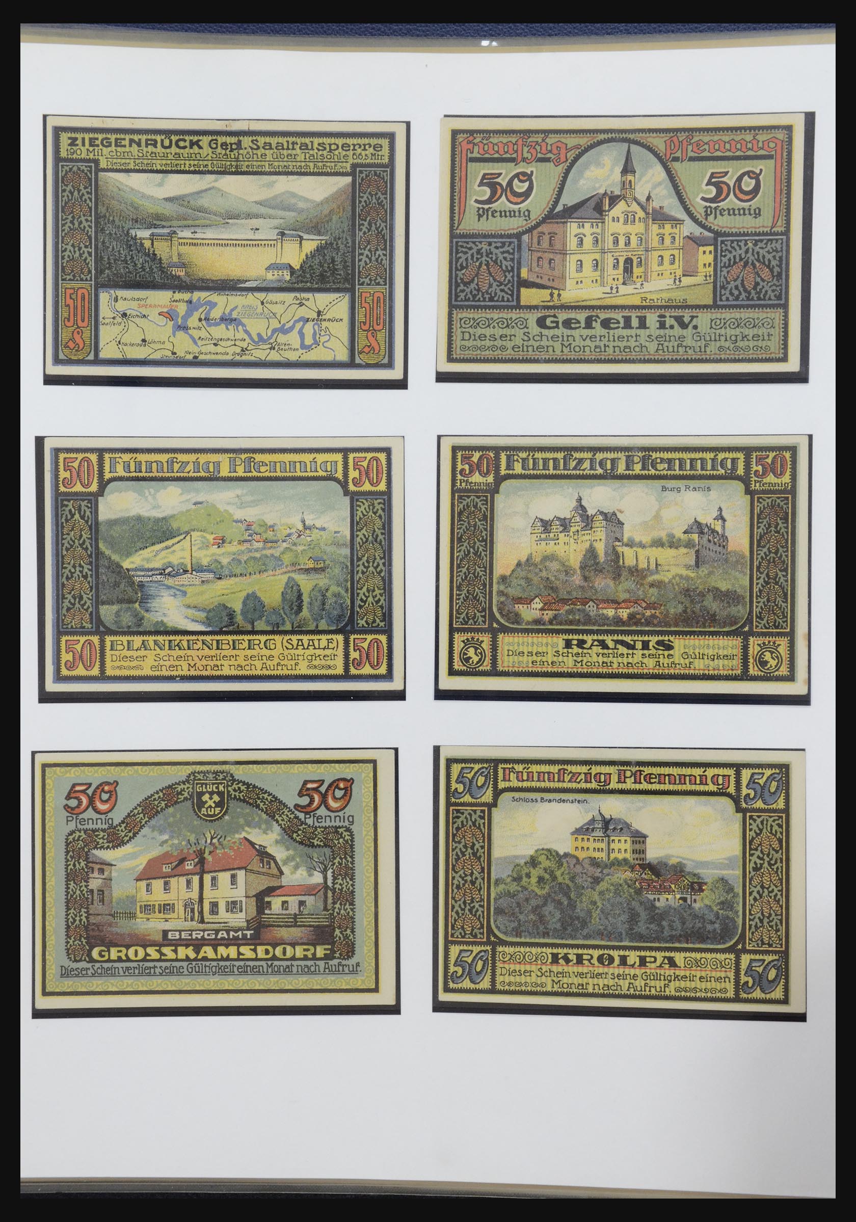 32350 369 - 32350 Germany emergency banknotes.