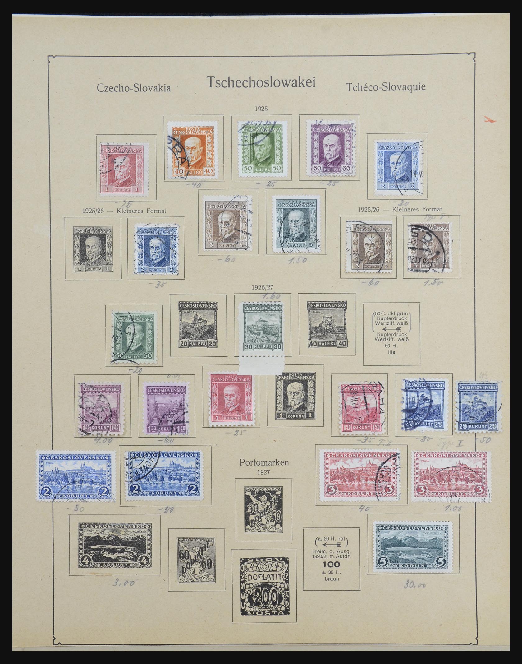 32377 060 - 32377 Czechoslovakia 1918-1965.