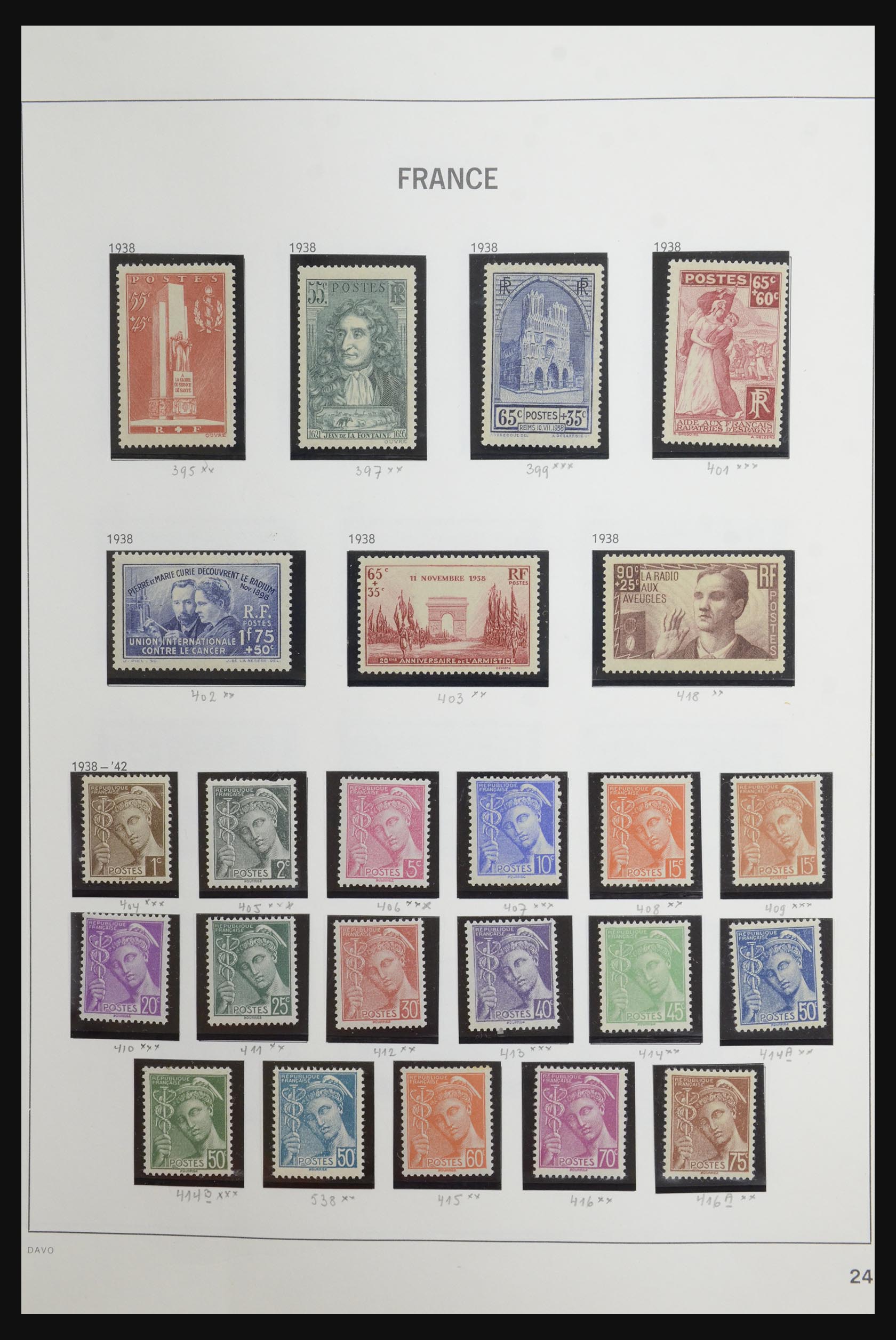 32402 025 - 32402 Frankrijk 1853-1983.