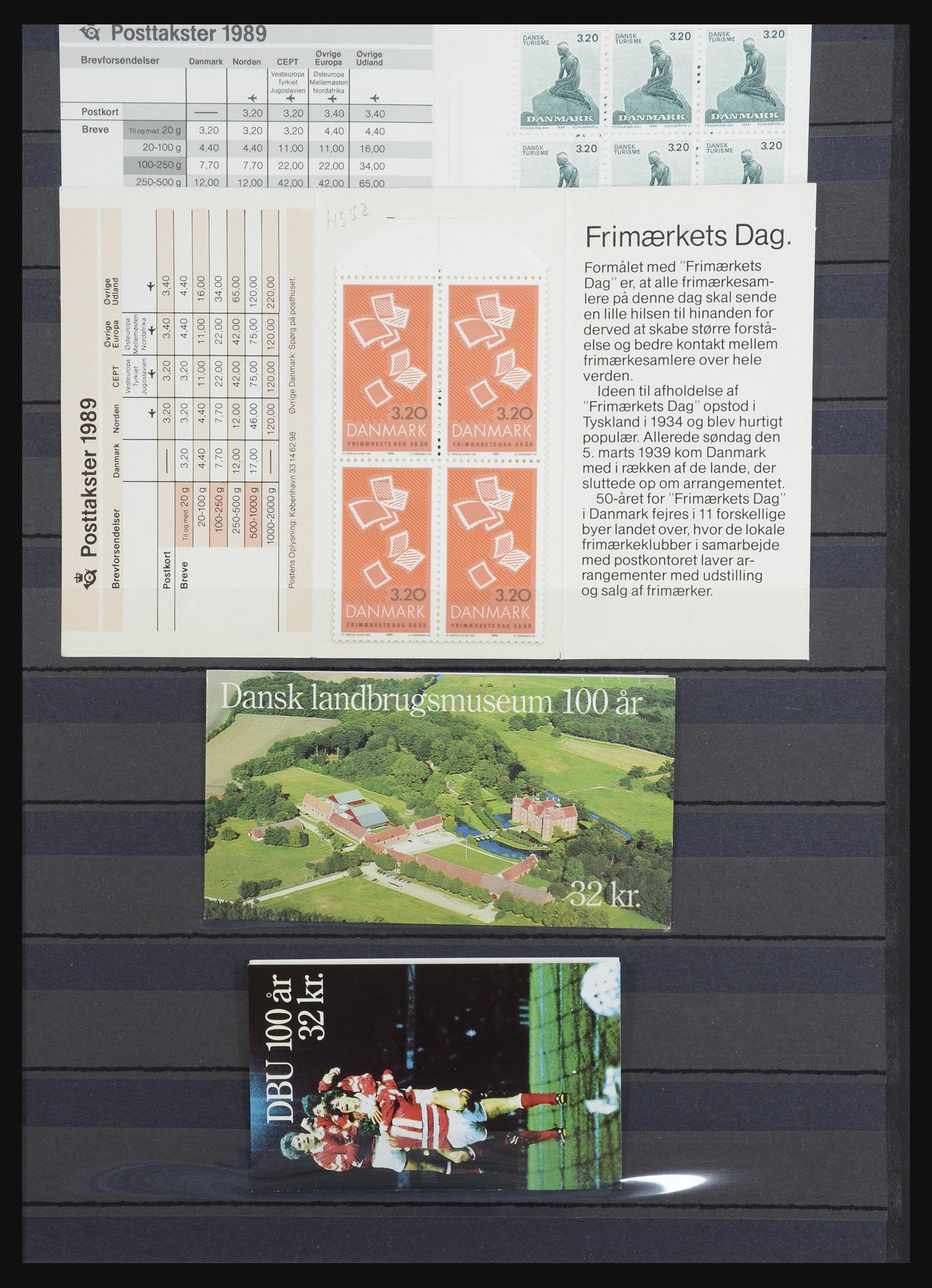 32433 001 - 32433 Denemarken postzegelboekjes 1989-2009.