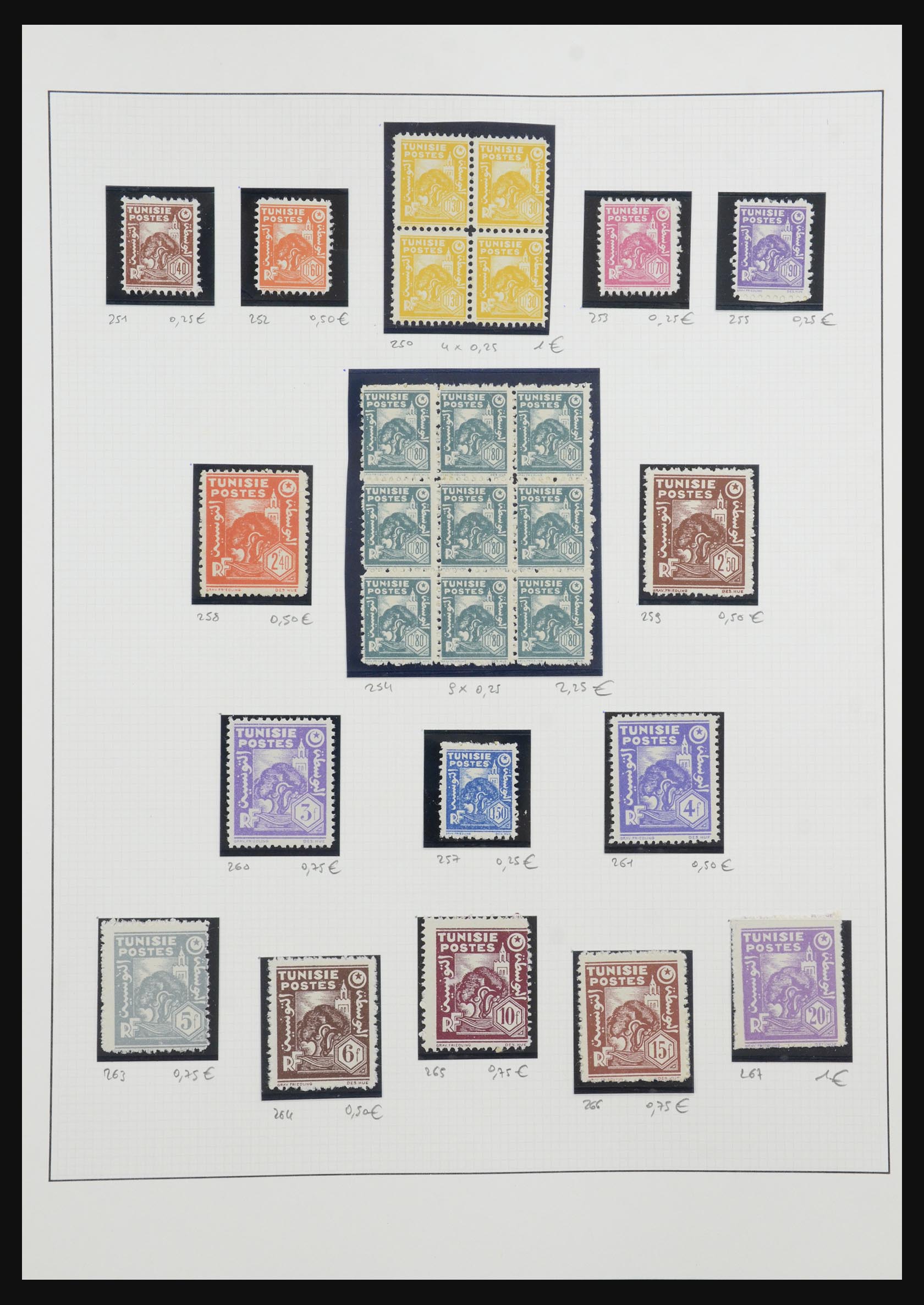 32462 009 - 32462 Tunisia 1888-1960.