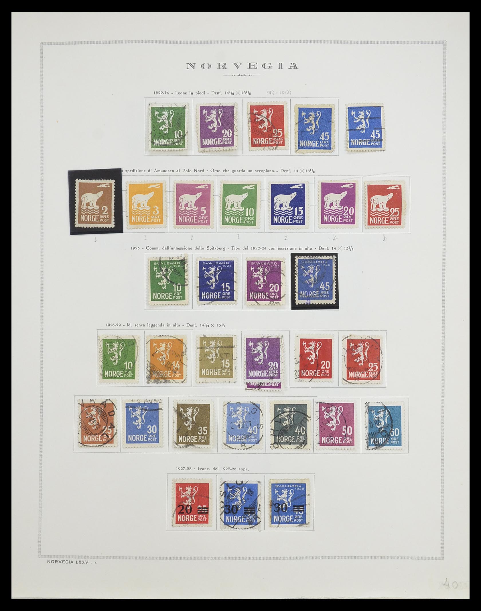 33136 006 - Postzegelverzameling 33136 Noorwegen 1855-1992.