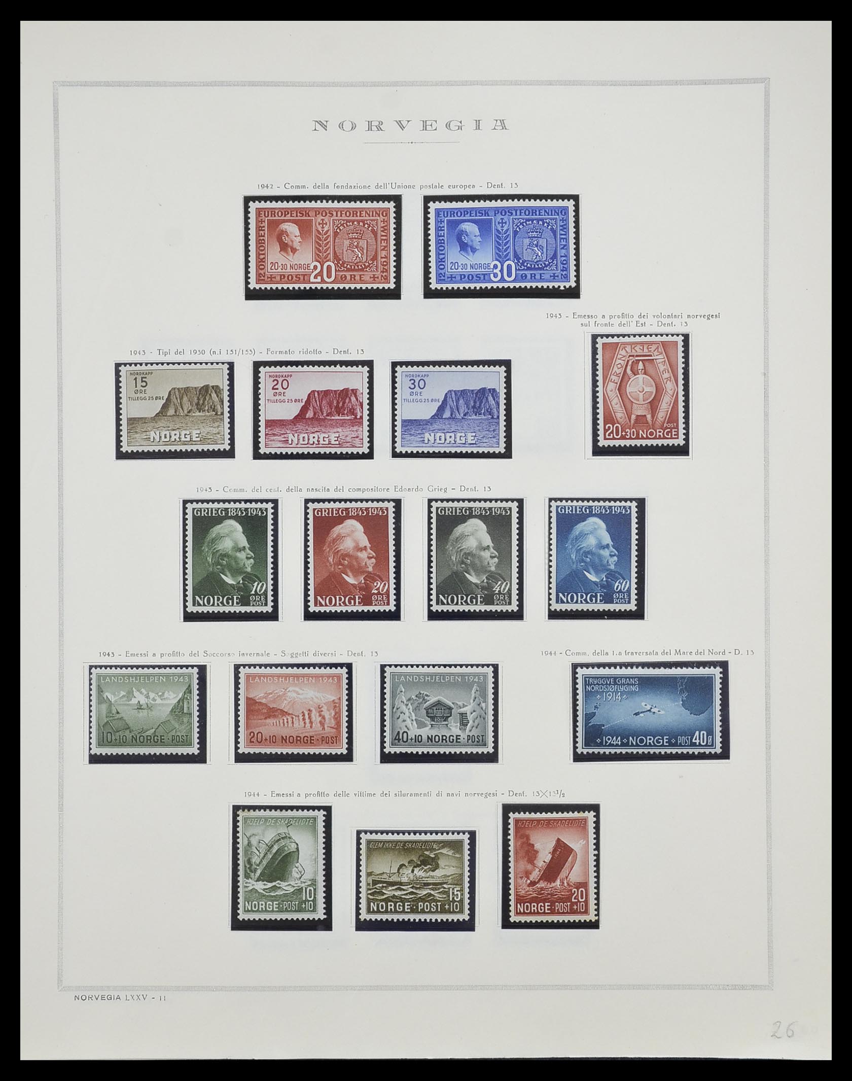 33136 015 - Stamp collection 33136 Norway 1855-1992.