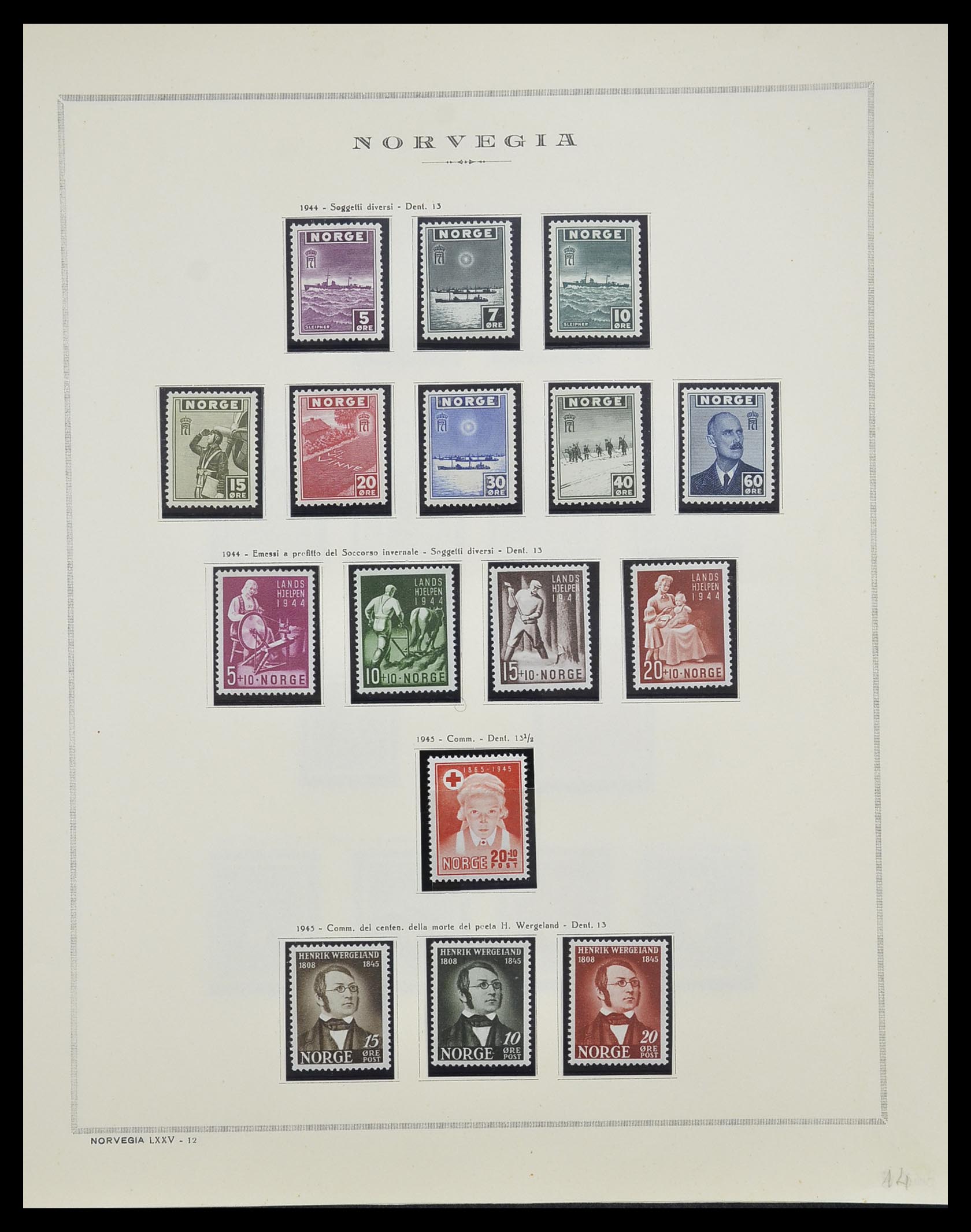 33136 016 - Postzegelverzameling 33136 Noorwegen 1855-1992.