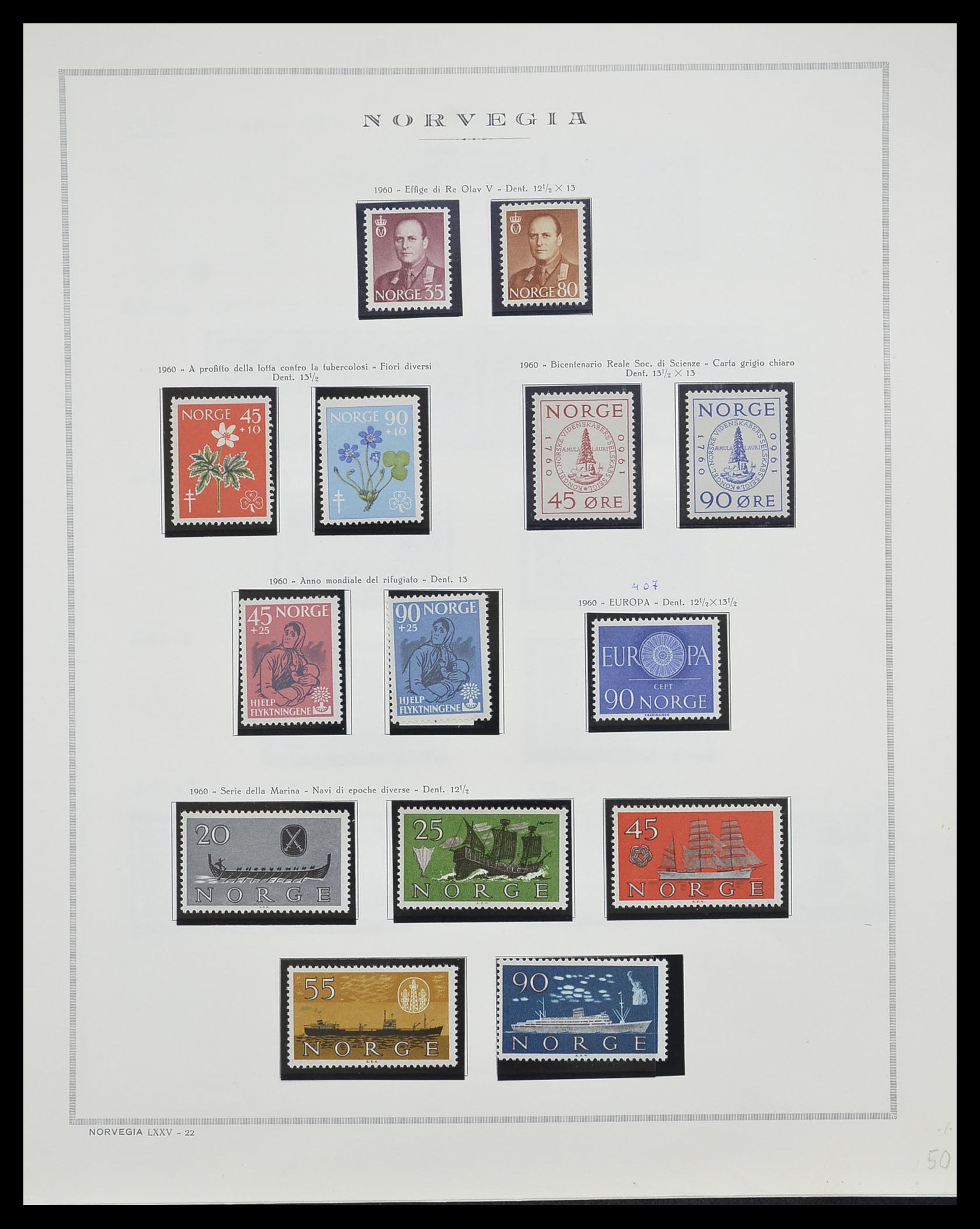 33136 028 - Postzegelverzameling 33136 Noorwegen 1855-1992.