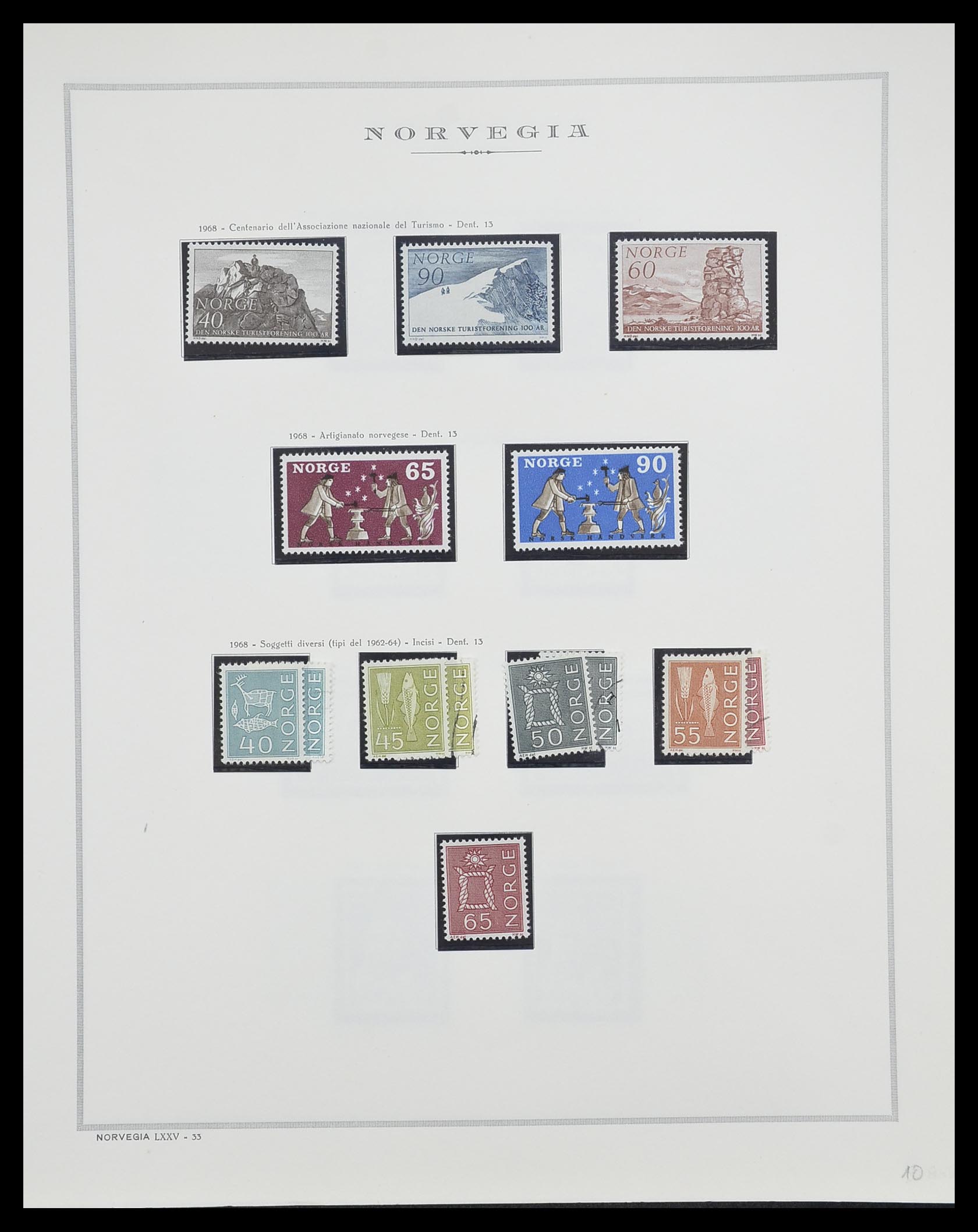 33136 039 - Postzegelverzameling 33136 Noorwegen 1855-1992.