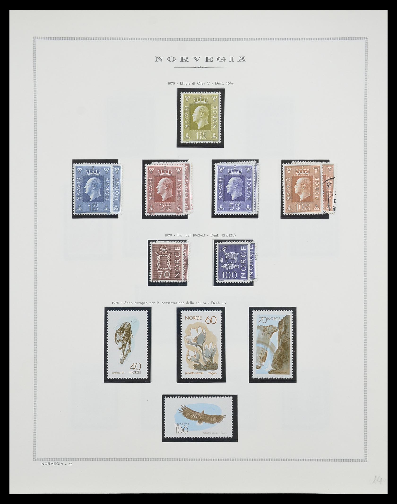 33136 043 - Postzegelverzameling 33136 Noorwegen 1855-1992.