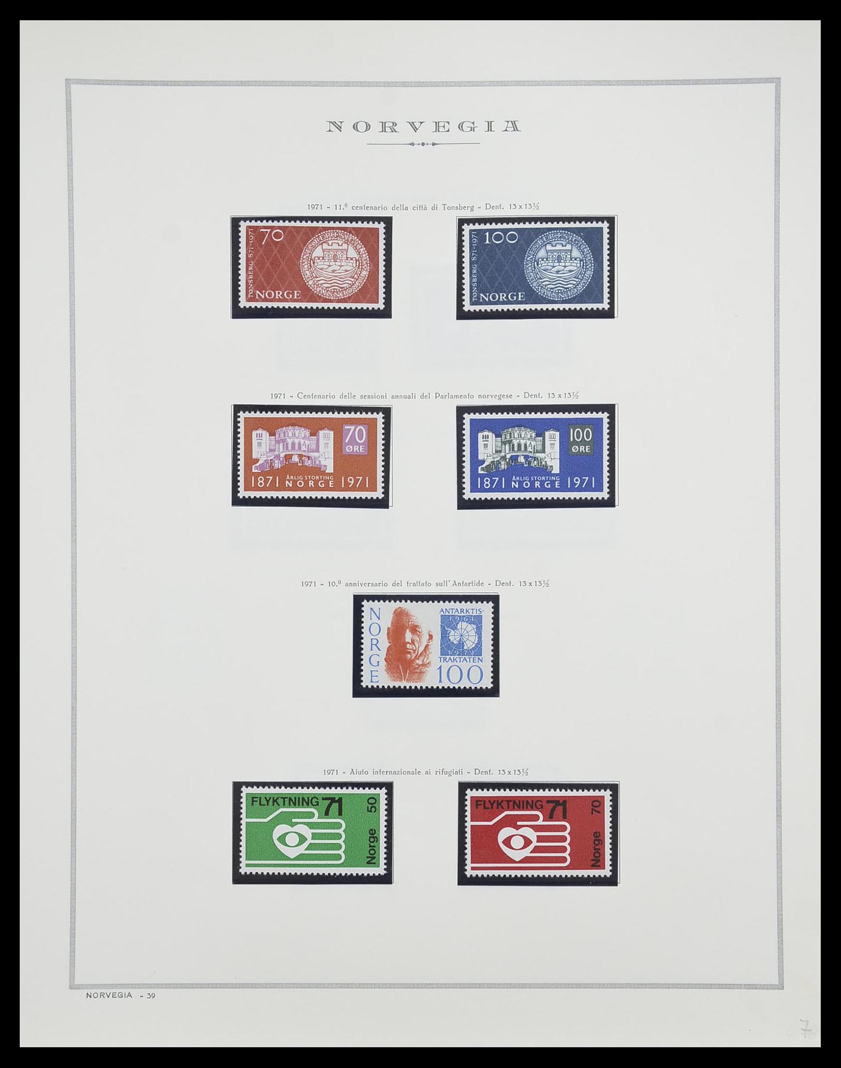33136 045 - Postzegelverzameling 33136 Noorwegen 1855-1992.