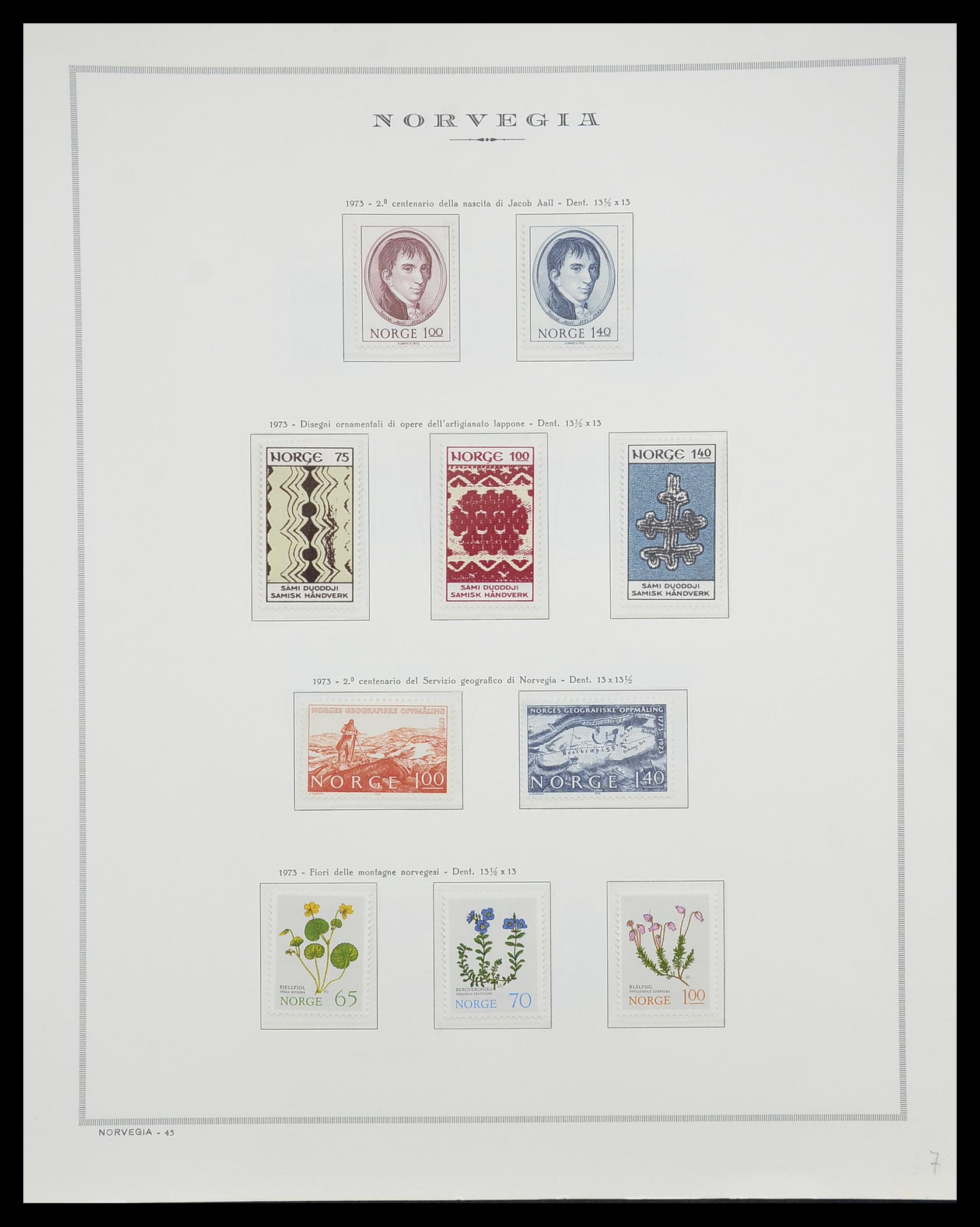 33136 051 - Postzegelverzameling 33136 Noorwegen 1855-1992.