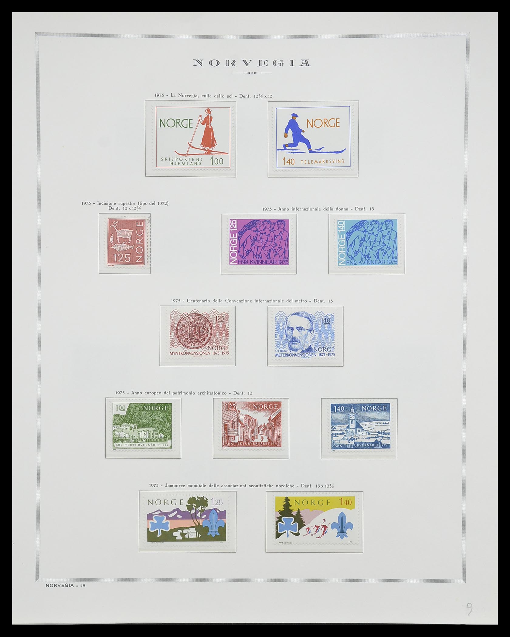 33136 054 - Postzegelverzameling 33136 Noorwegen 1855-1992.