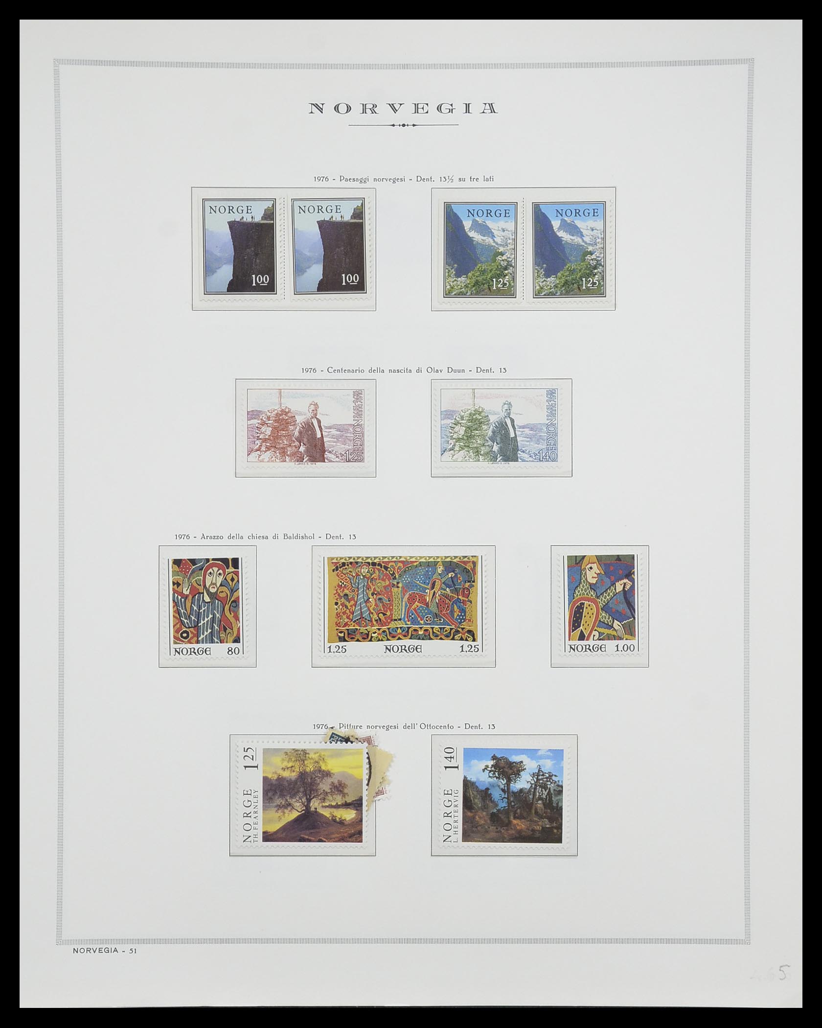 33136 057 - Postzegelverzameling 33136 Noorwegen 1855-1992.