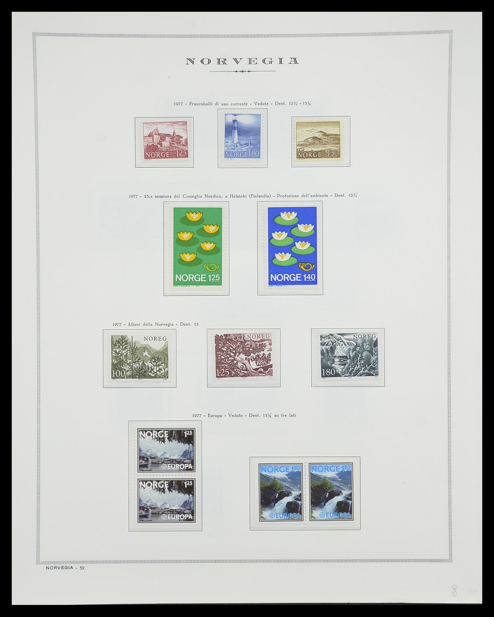 33136 058 - Postzegelverzameling 33136 Noorwegen 1855-1992.