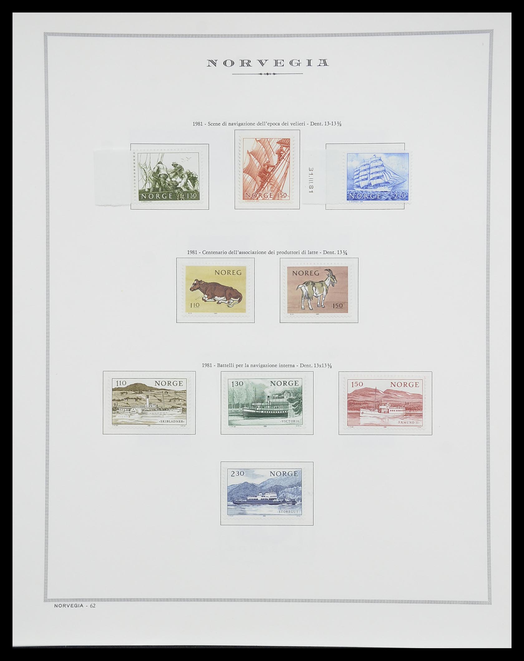 33136 072 - Stamp collection 33136 Norway 1855-1992.