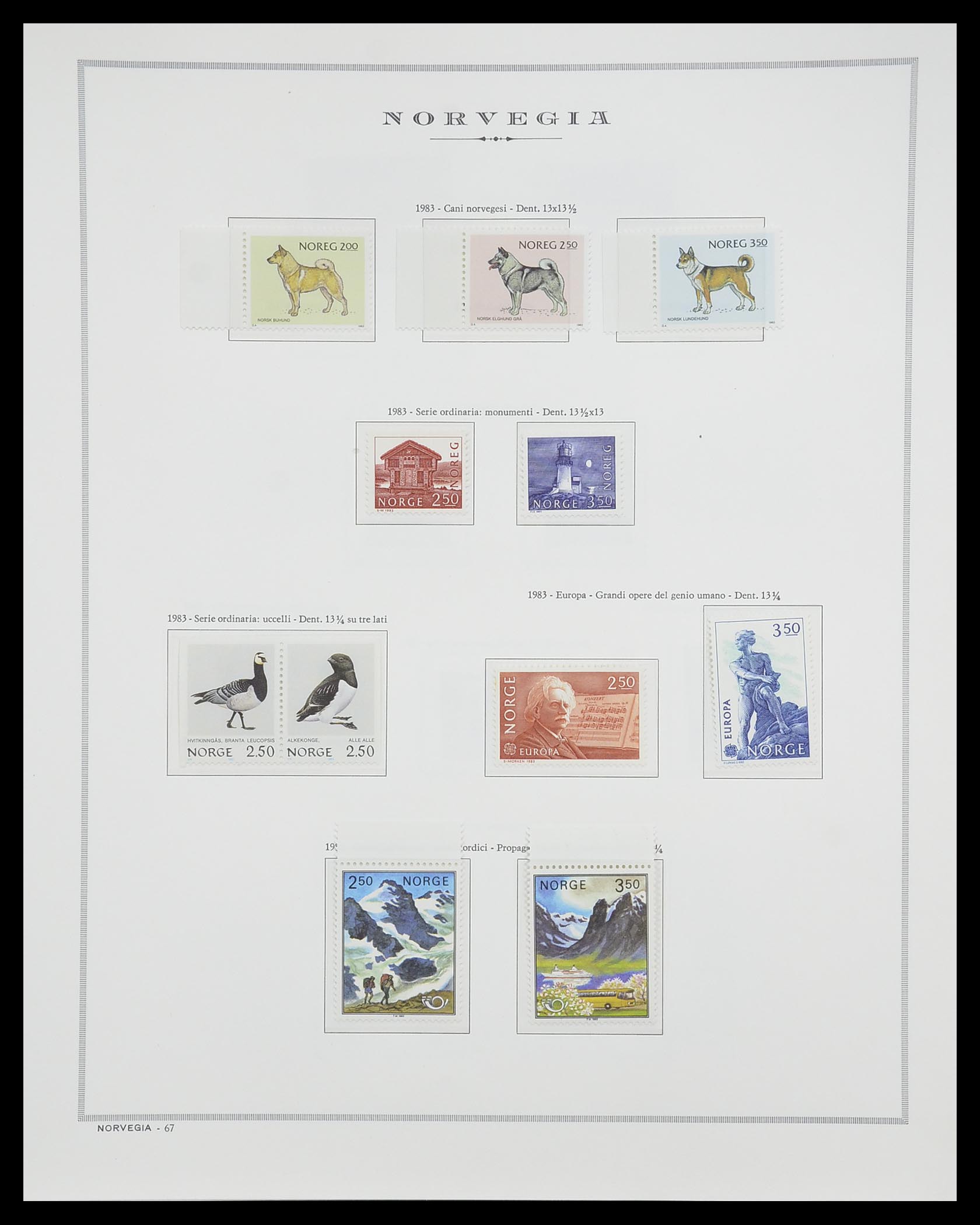 33136 077 - Stamp collection 33136 Norway 1855-1992.