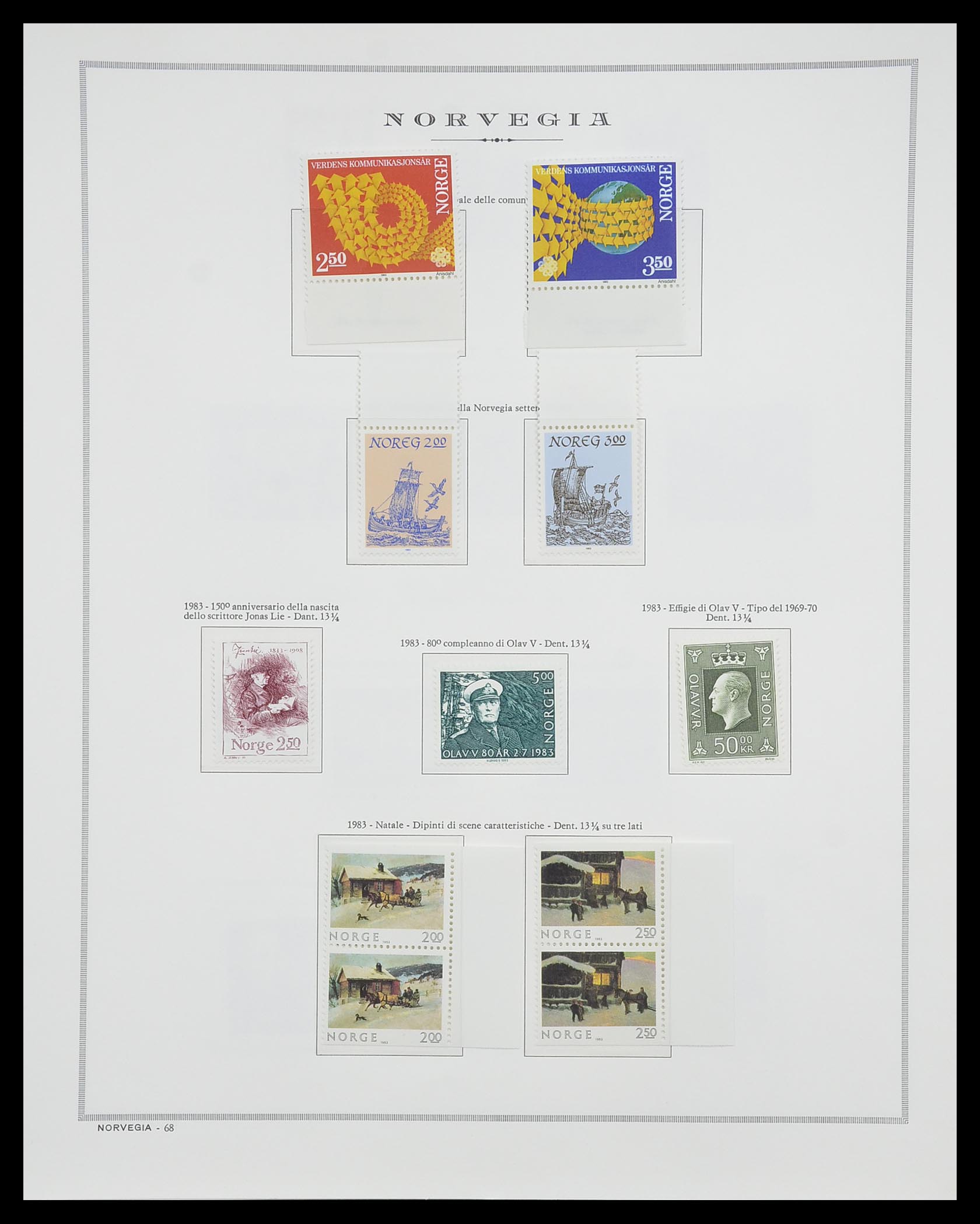 33136 078 - Stamp collection 33136 Norway 1855-1992.