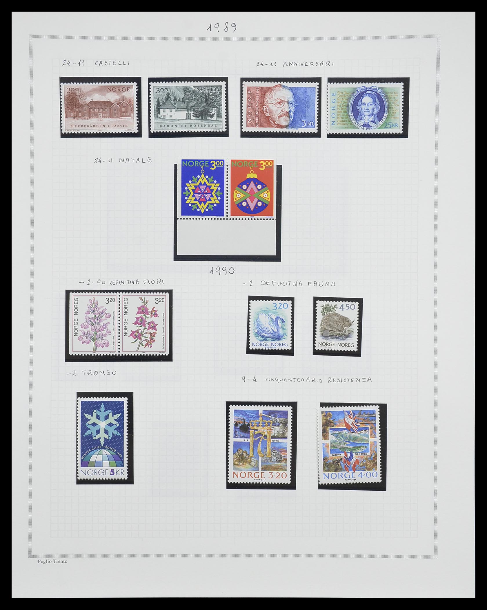 33136 091 - Stamp collection 33136 Norway 1855-1992.