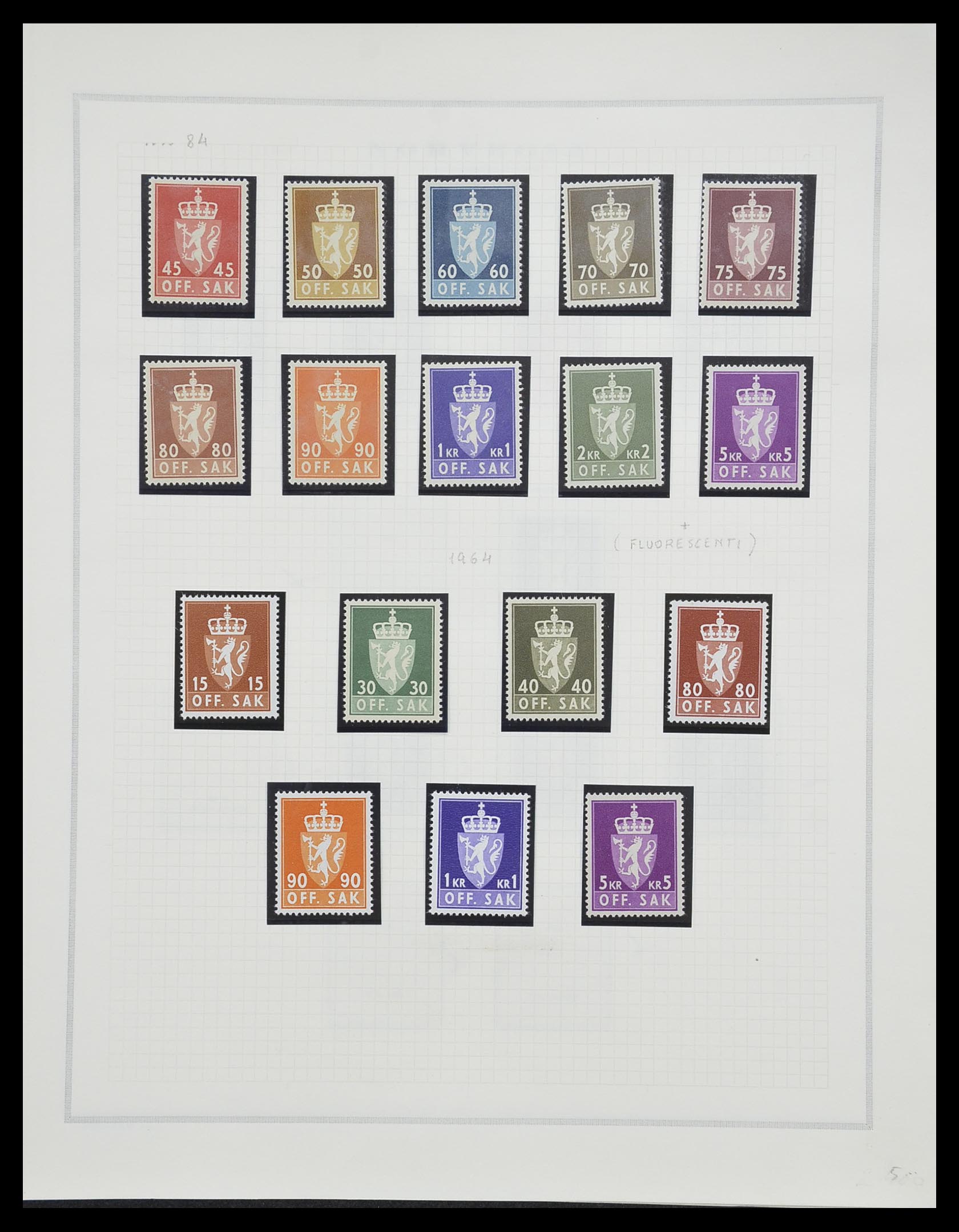 33136 104 - Postzegelverzameling 33136 Noorwegen 1855-1992.