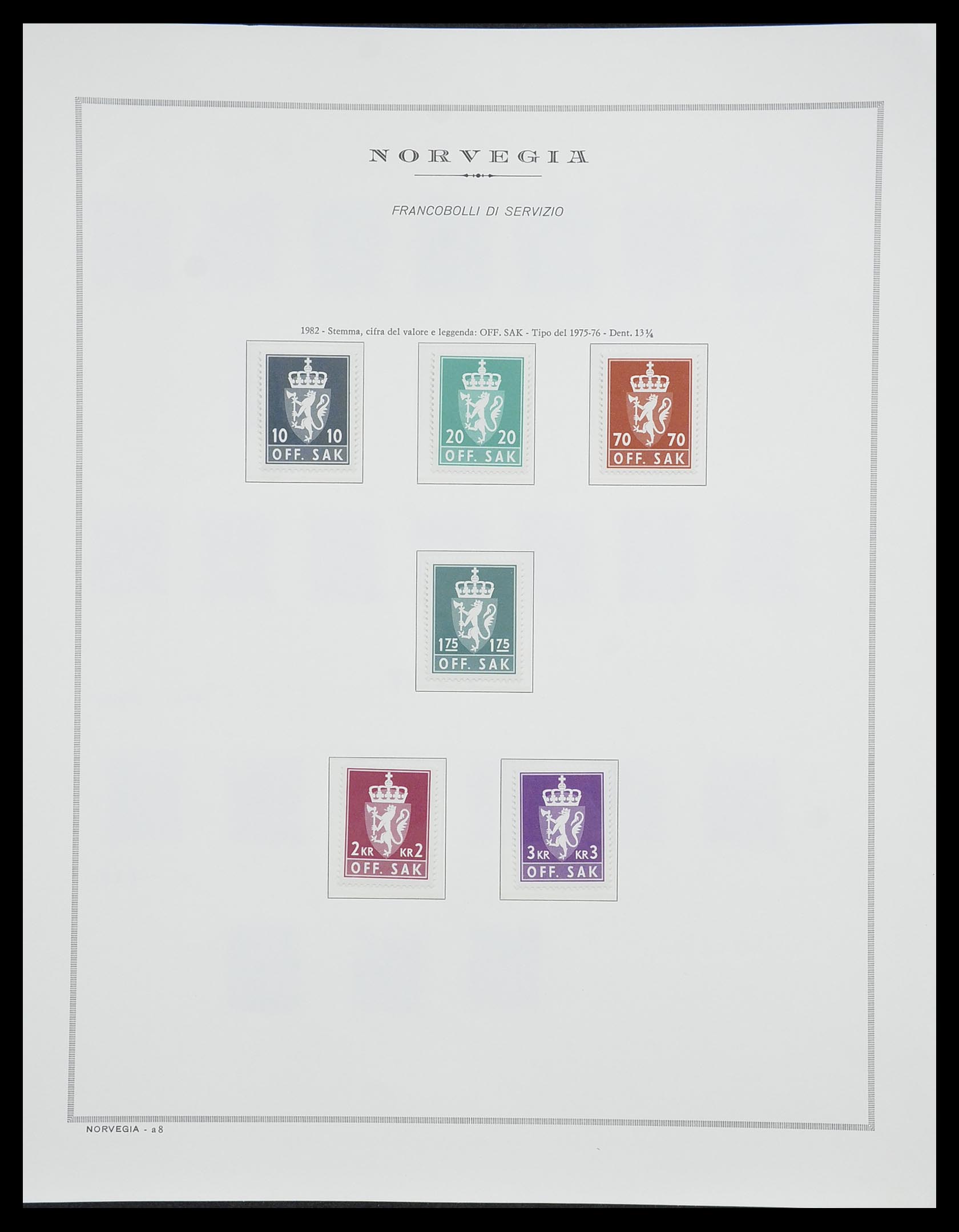 33136 107 - Postzegelverzameling 33136 Noorwegen 1855-1992.