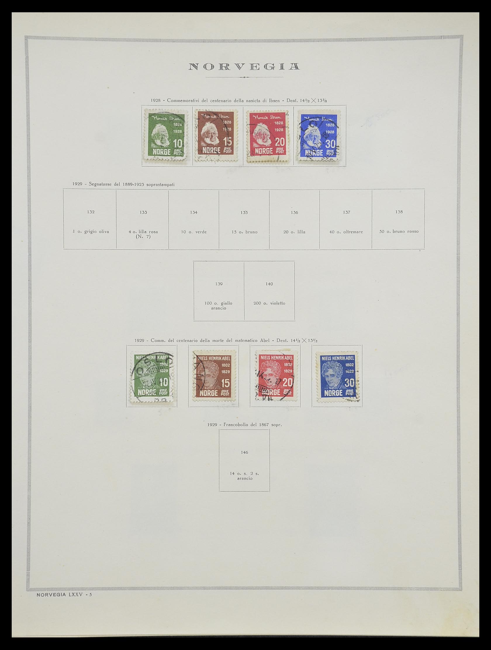 33136 117 - Postzegelverzameling 33136 Noorwegen 1855-1992.