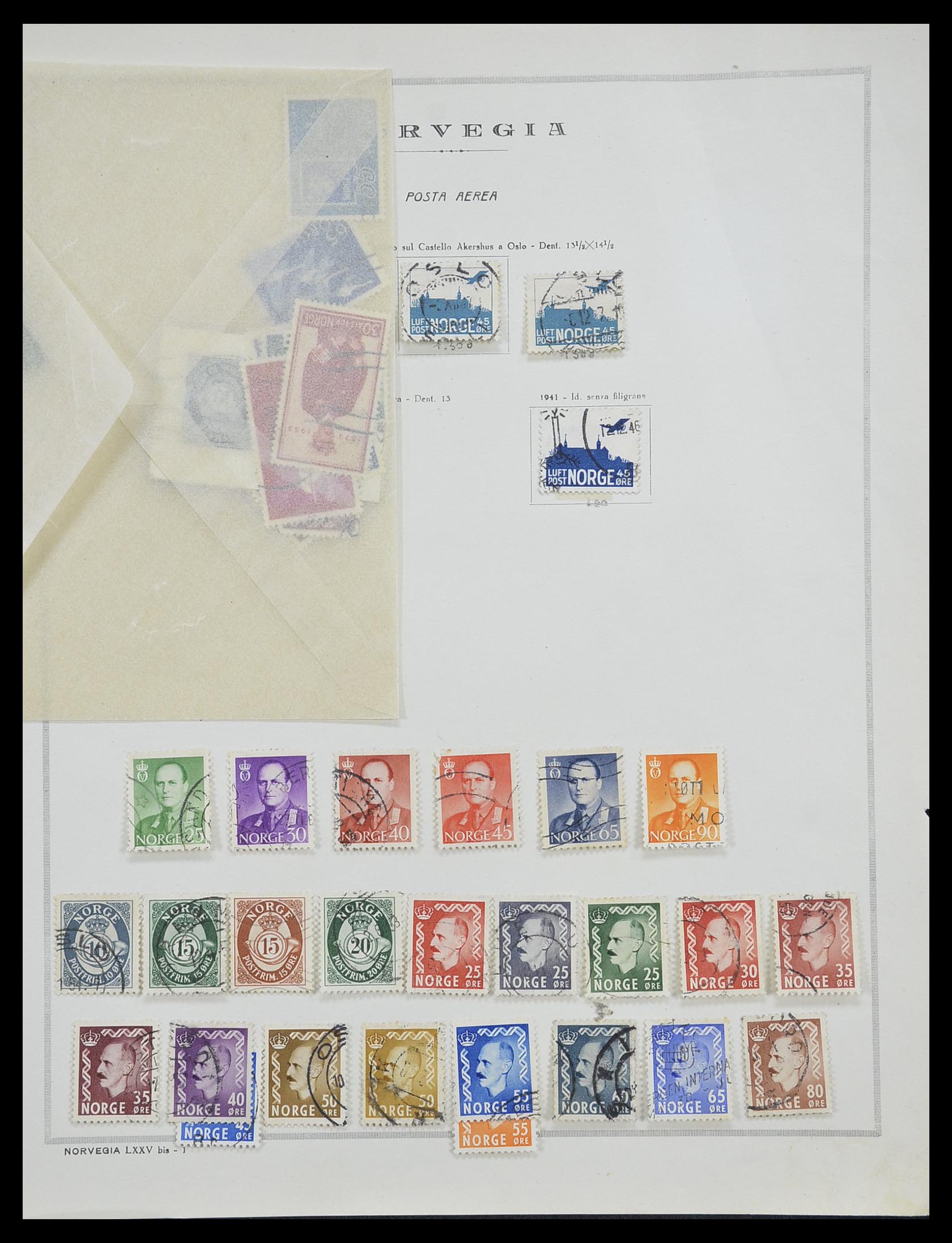 33136 127 - Postzegelverzameling 33136 Noorwegen 1855-1992.