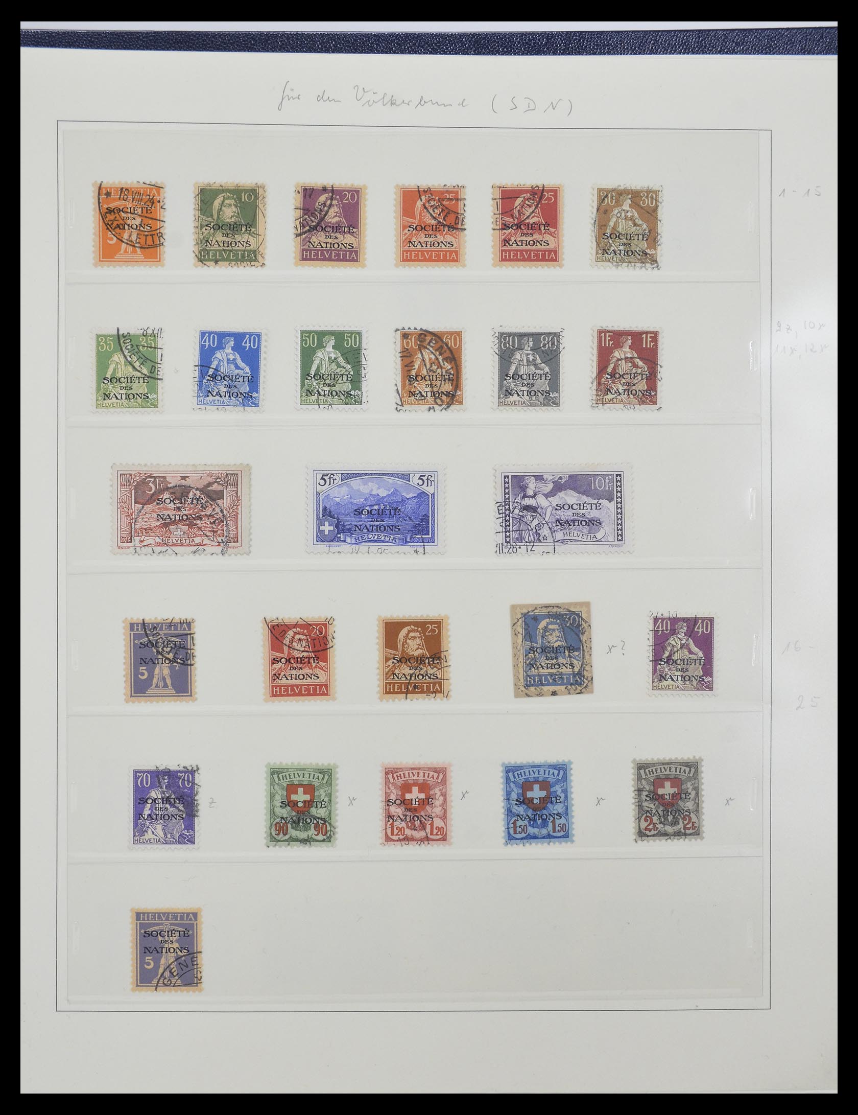 33137 001 - Stamp collection 33137 Switzerland service 1922-2008.