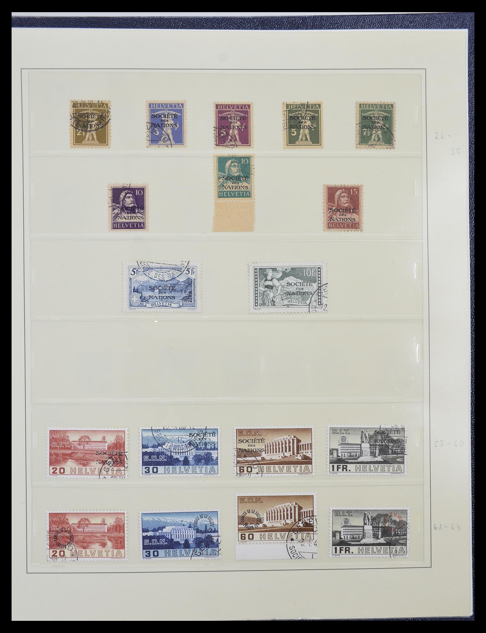 33137 002 - Stamp collection 33137 Switzerland service 1922-2008.