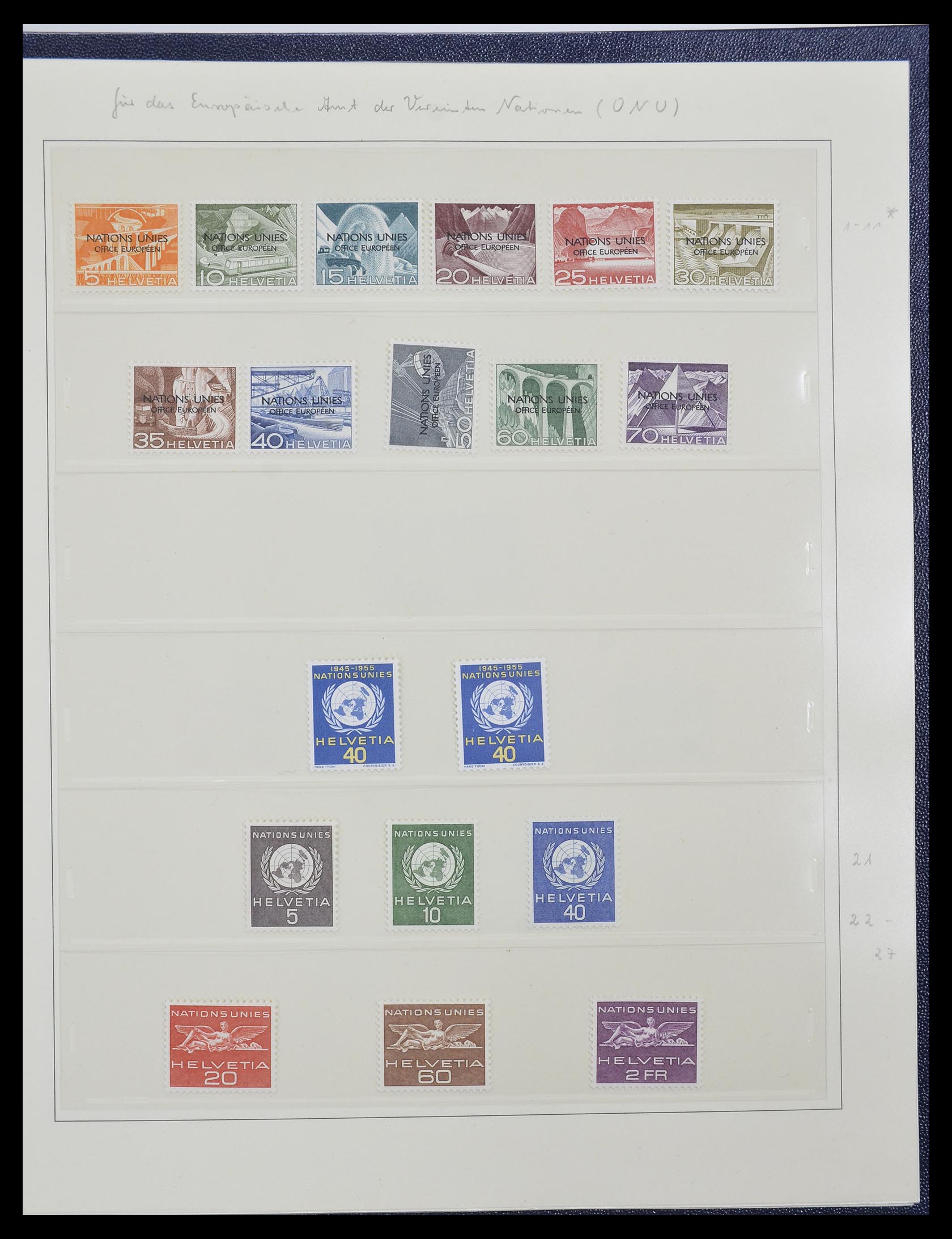 33137 006 - Stamp collection 33137 Switzerland service 1922-2008.