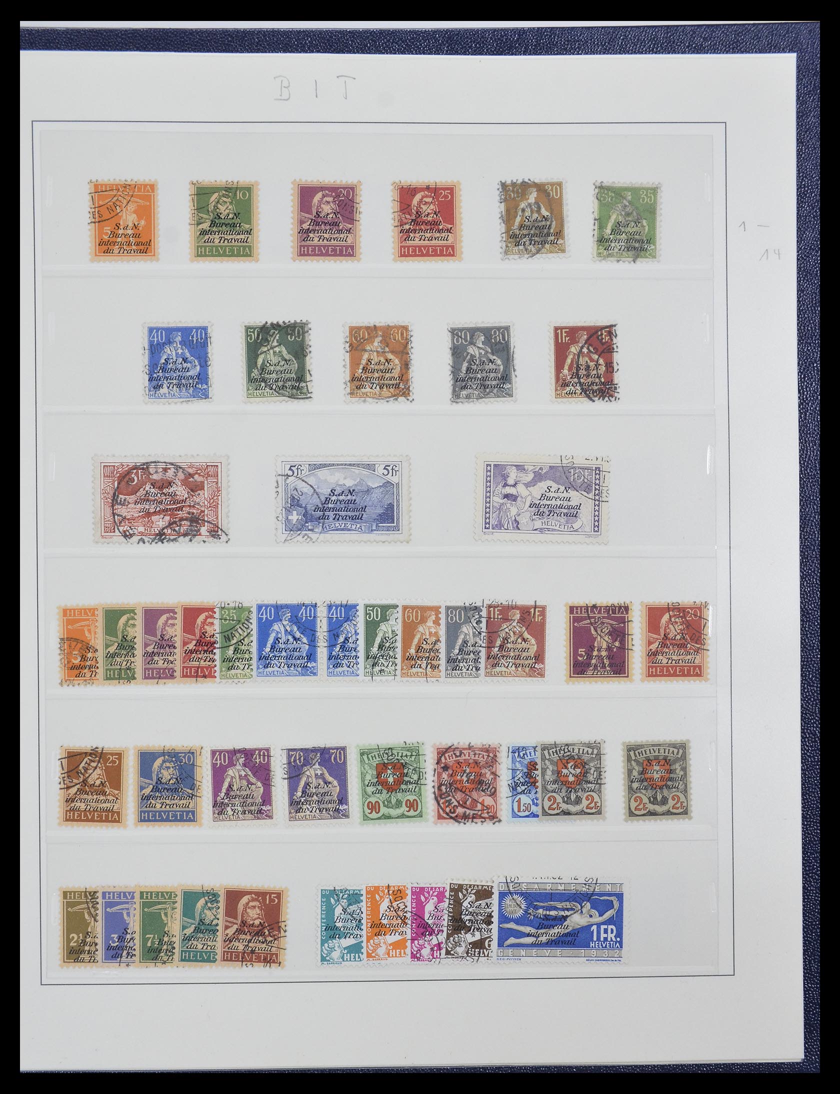 33137 008 - Stamp collection 33137 Switzerland service 1922-2008.