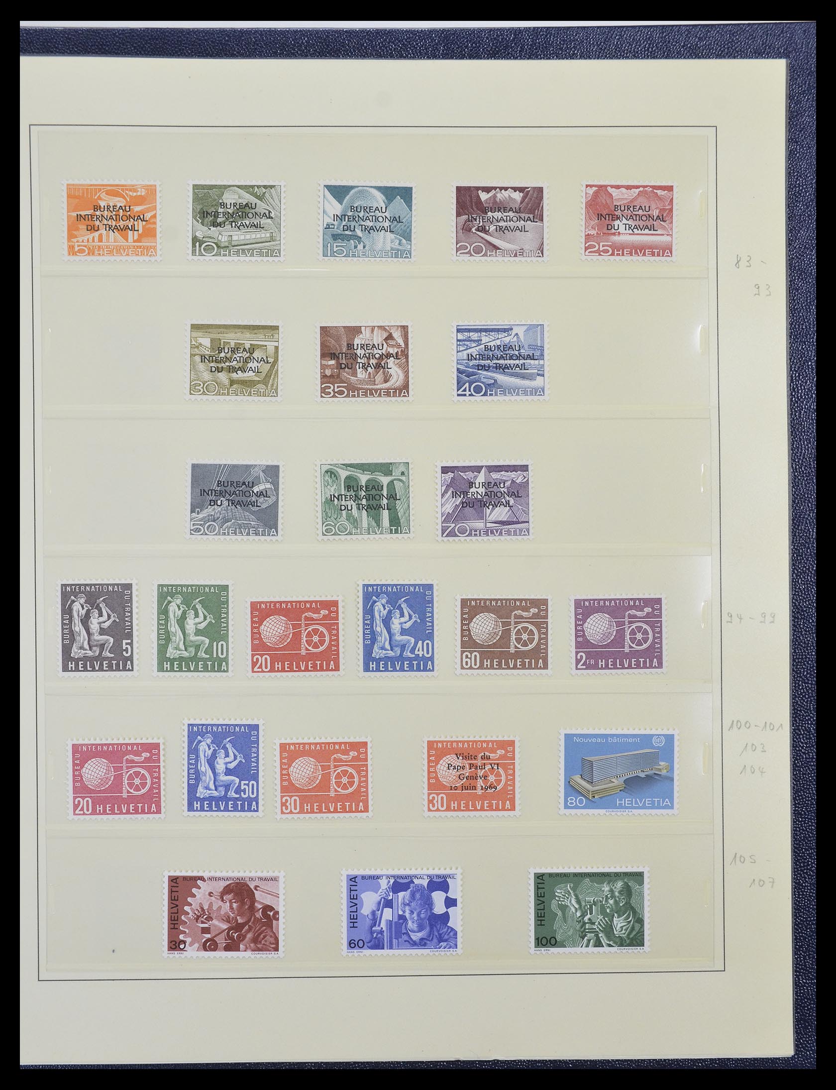 33137 012 - Stamp collection 33137 Switzerland service 1922-2008.