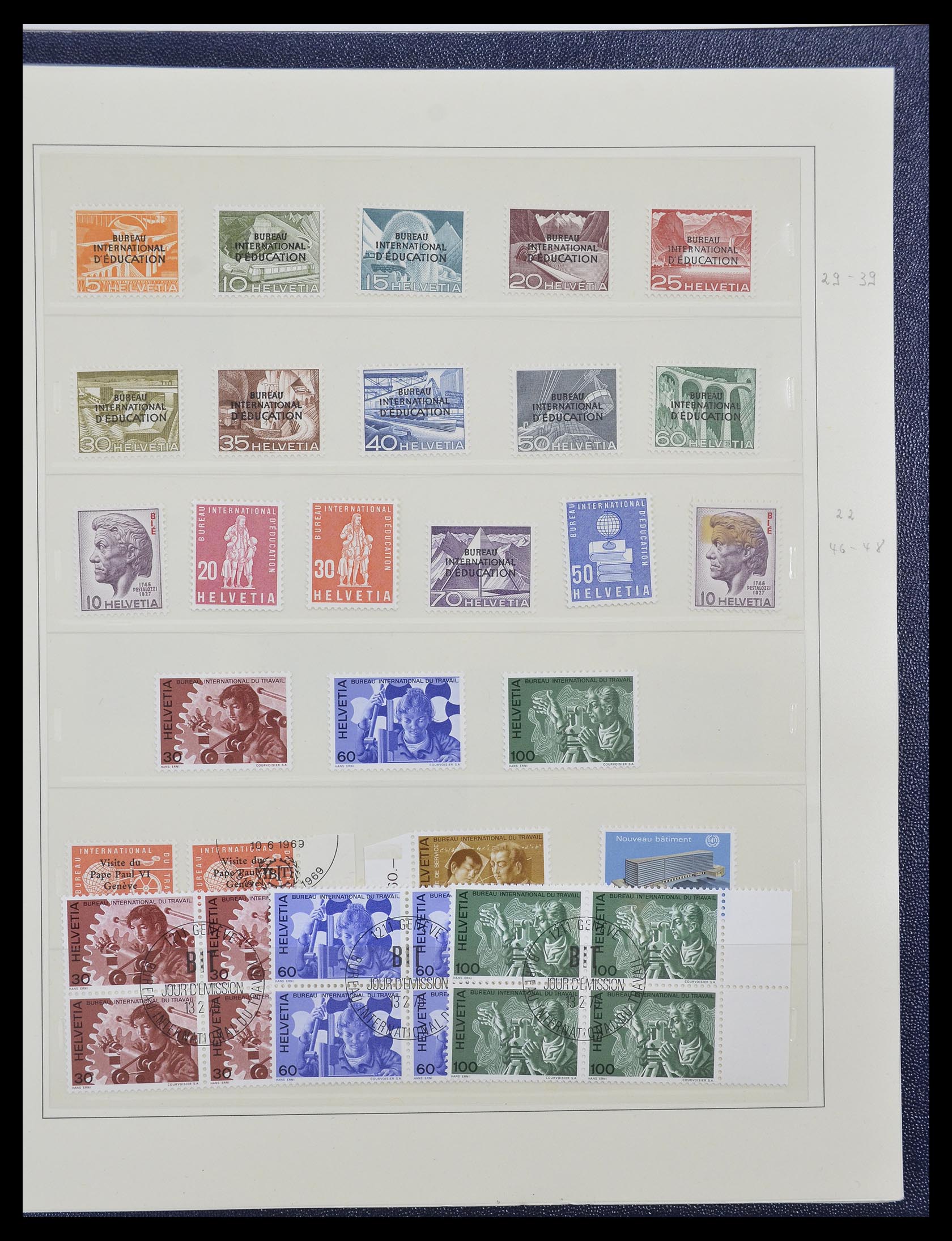 33137 014 - Stamp collection 33137 Switzerland service 1922-2008.