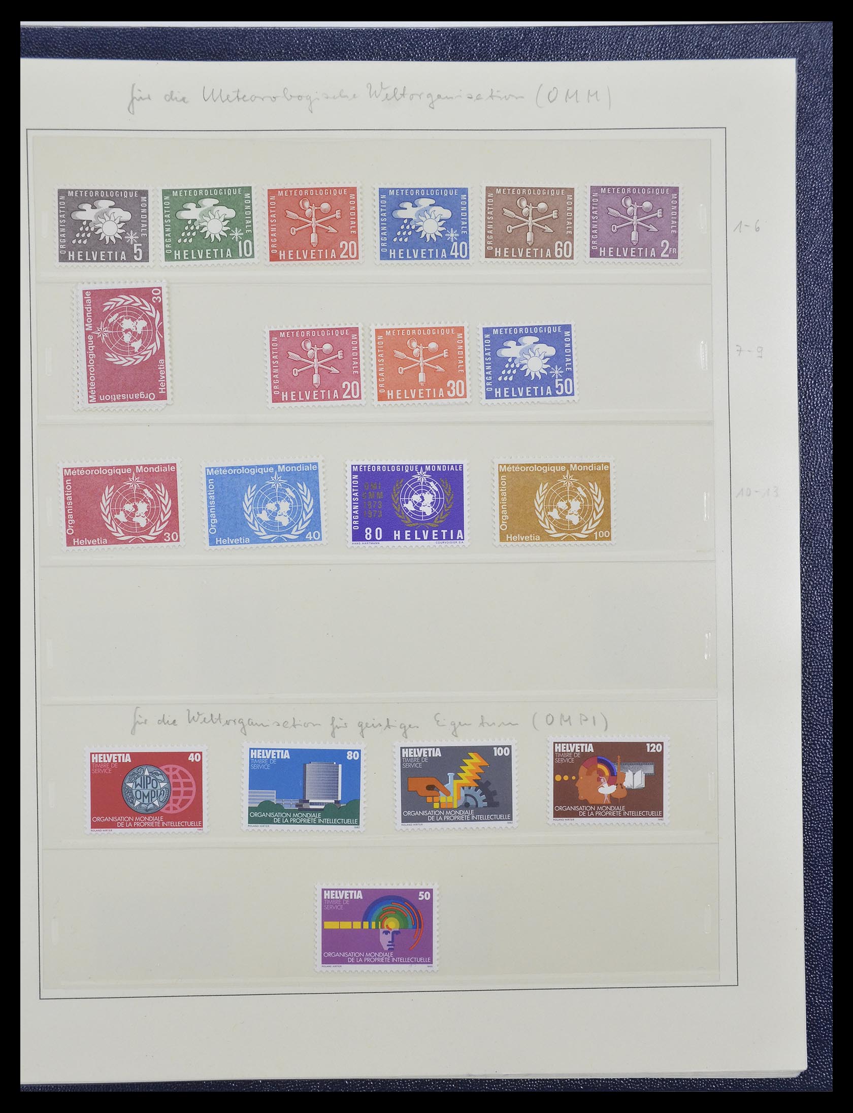 33137 017 - Stamp collection 33137 Switzerland service 1922-2008.