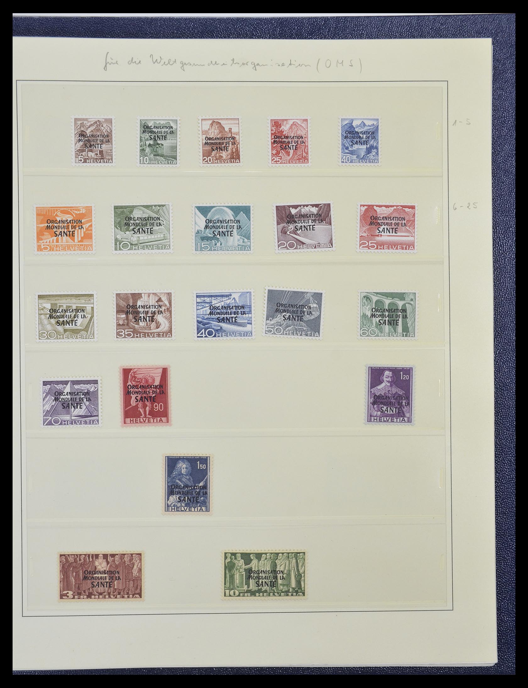 33137 018 - Stamp collection 33137 Switzerland service 1922-2008.