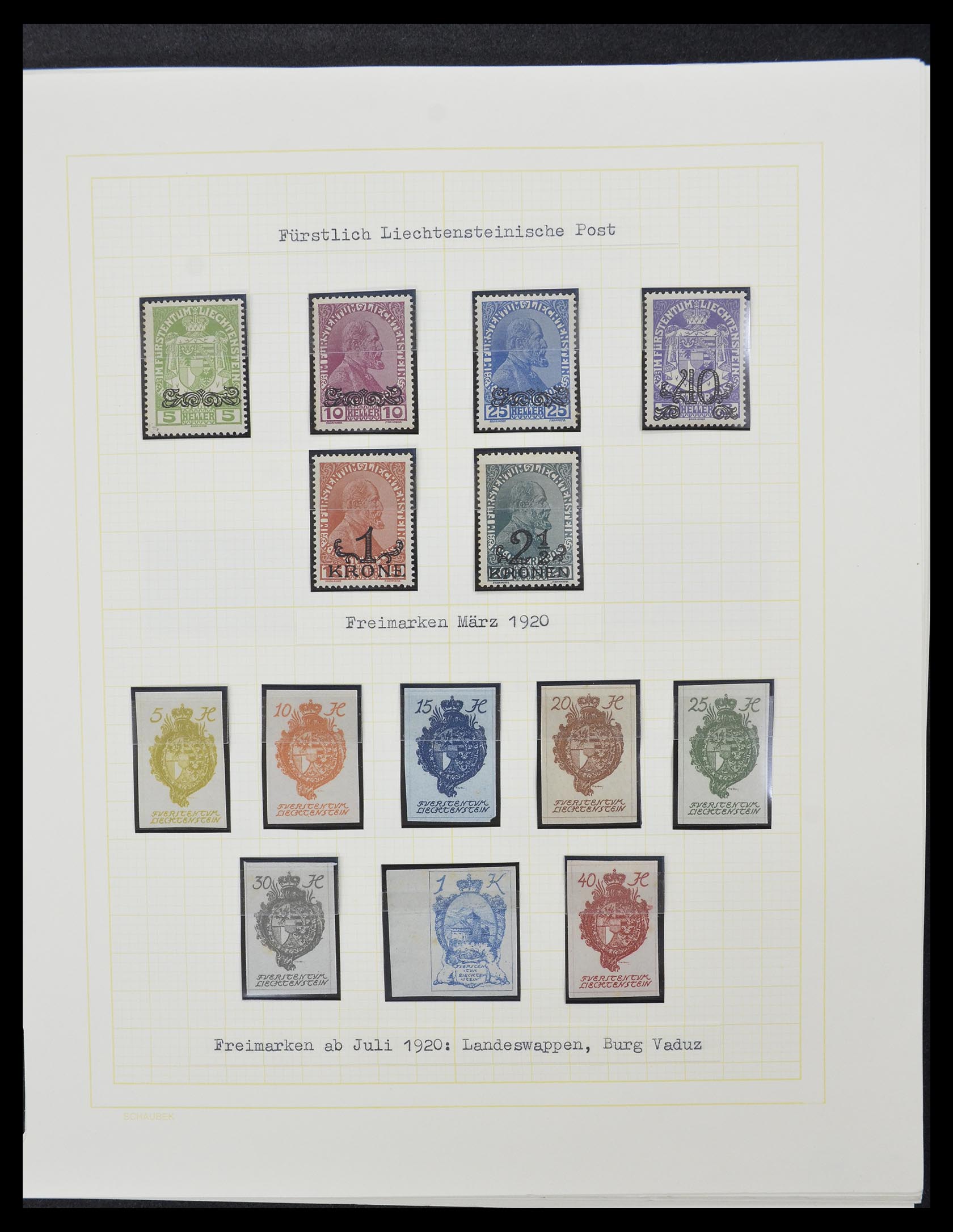 33138 002 - Postzegelverzameling 33138 Liechtenstein 1912-2002.