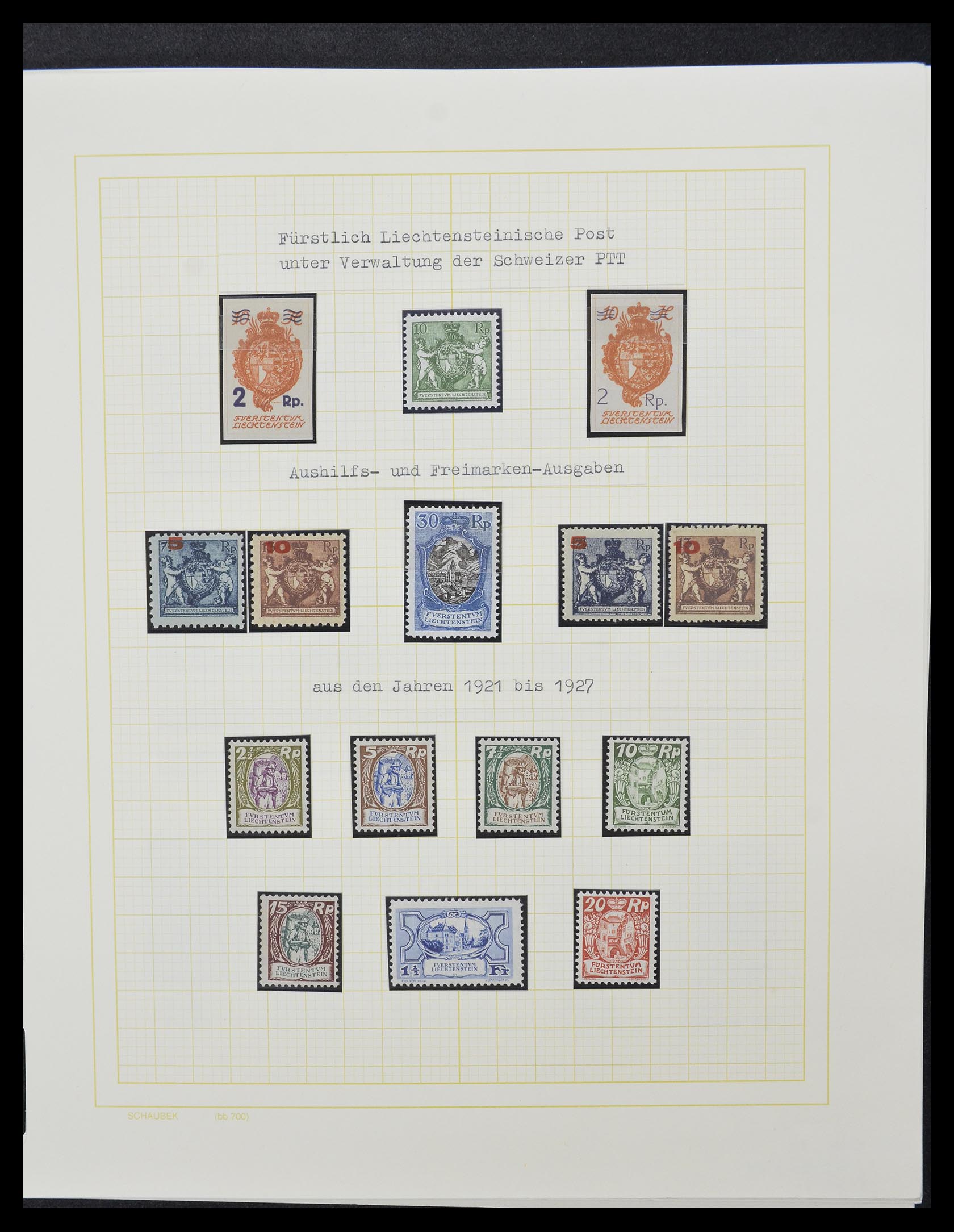 33138 003 - Postzegelverzameling 33138 Liechtenstein 1912-2002.