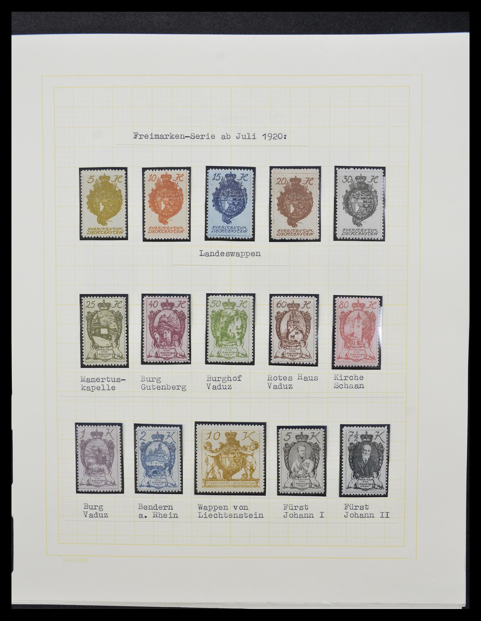 33138 004 - Postzegelverzameling 33138 Liechtenstein 1912-2002.
