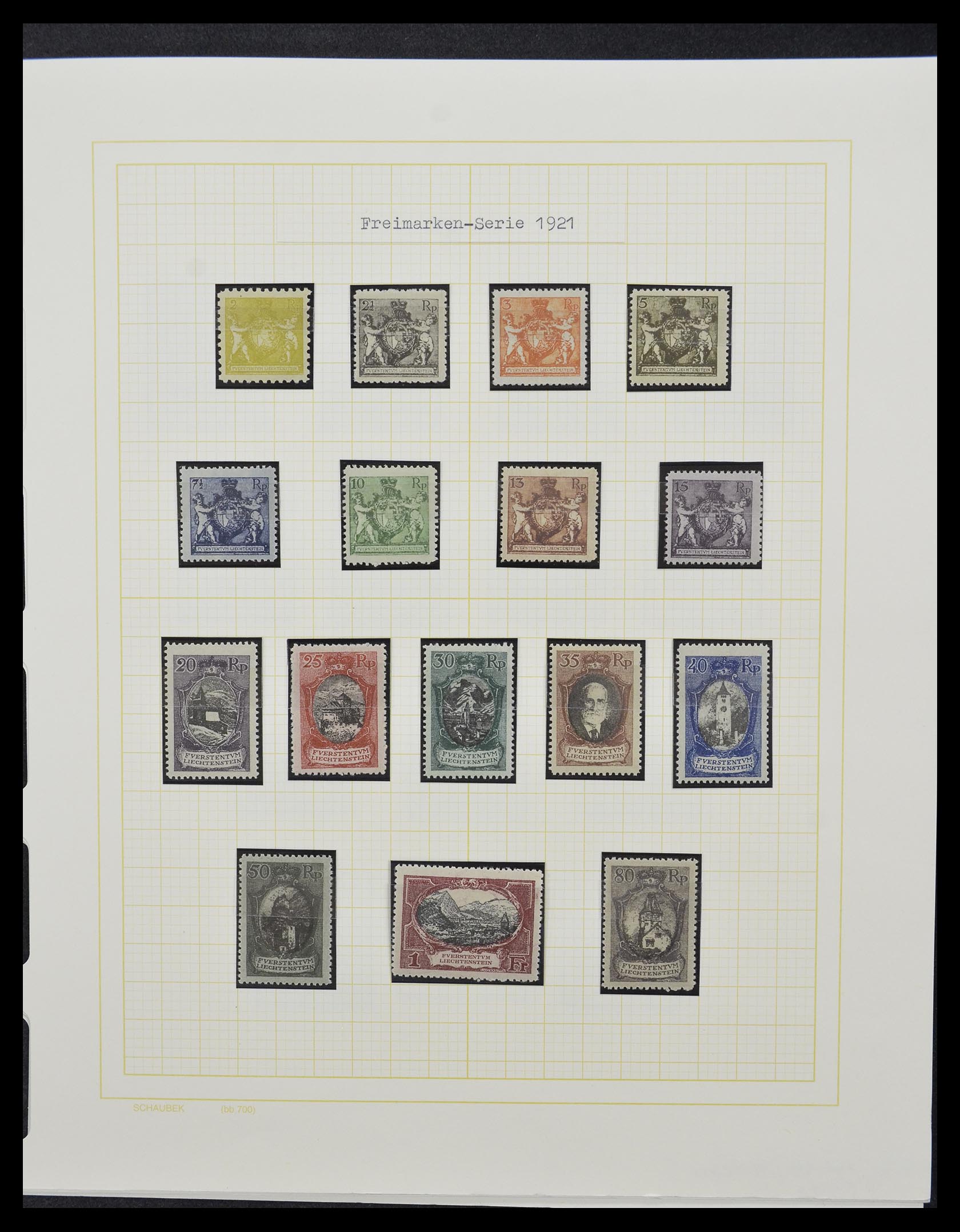 33138 005 - Stamp collection 33138 Liechtenstein 1912-2002.