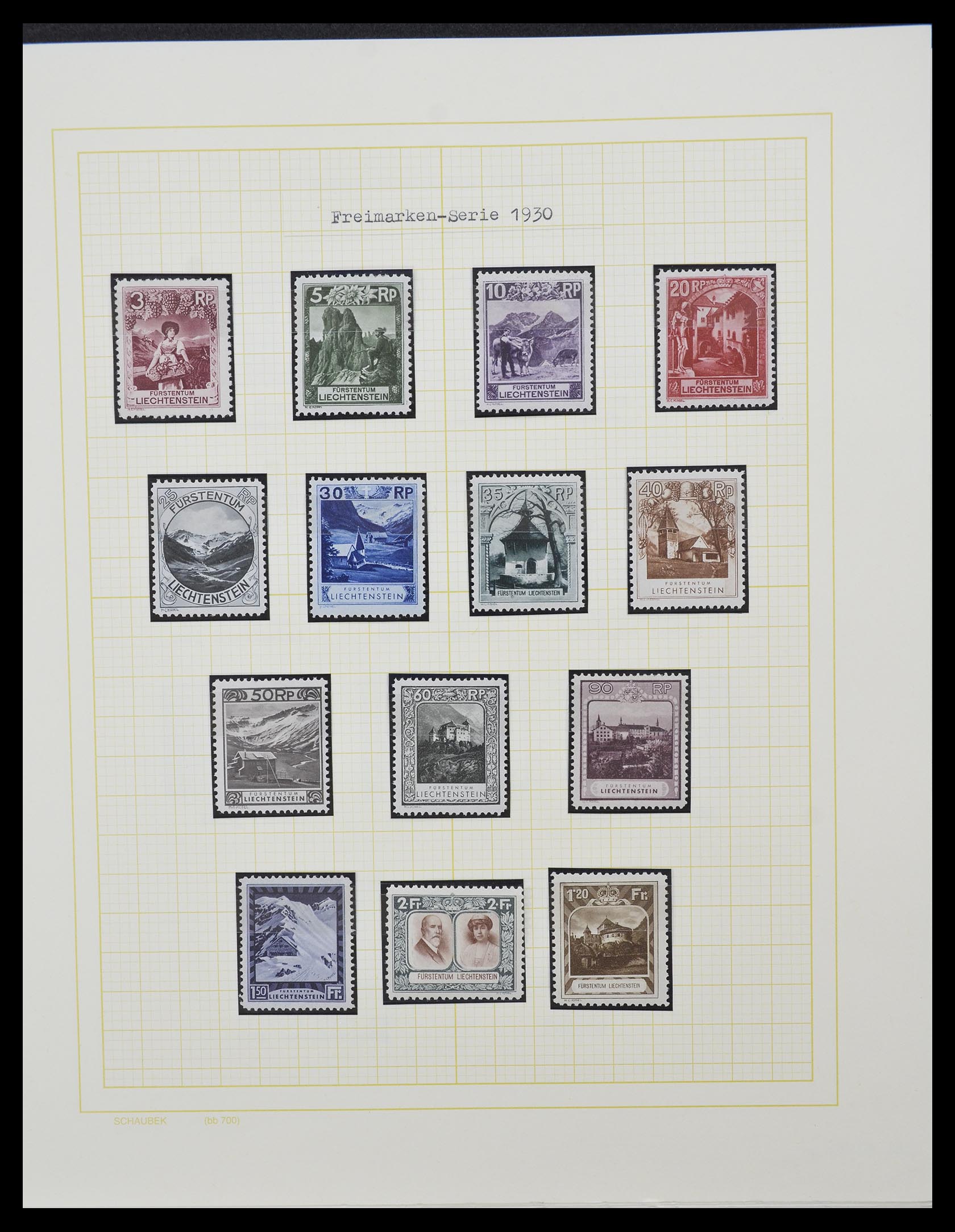 33138 006 - Postzegelverzameling 33138 Liechtenstein 1912-2002.