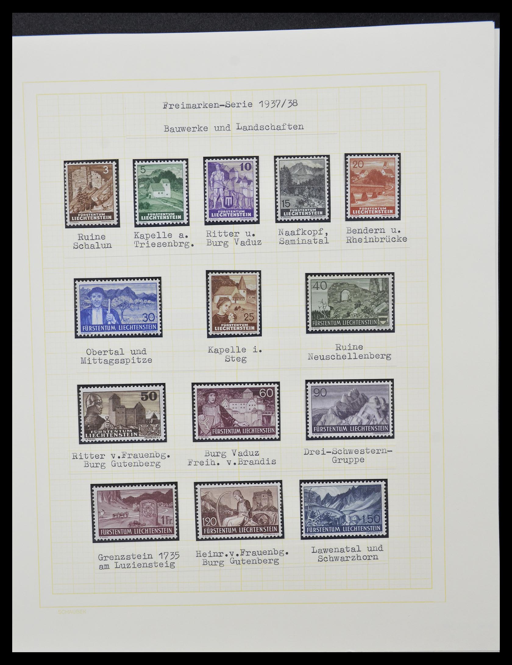 33138 008 - Stamp collection 33138 Liechtenstein 1912-2002.