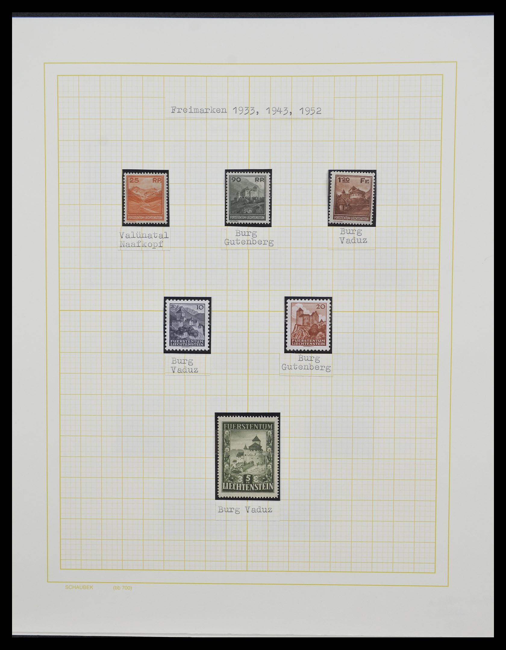 33138 009 - Postzegelverzameling 33138 Liechtenstein 1912-2002.