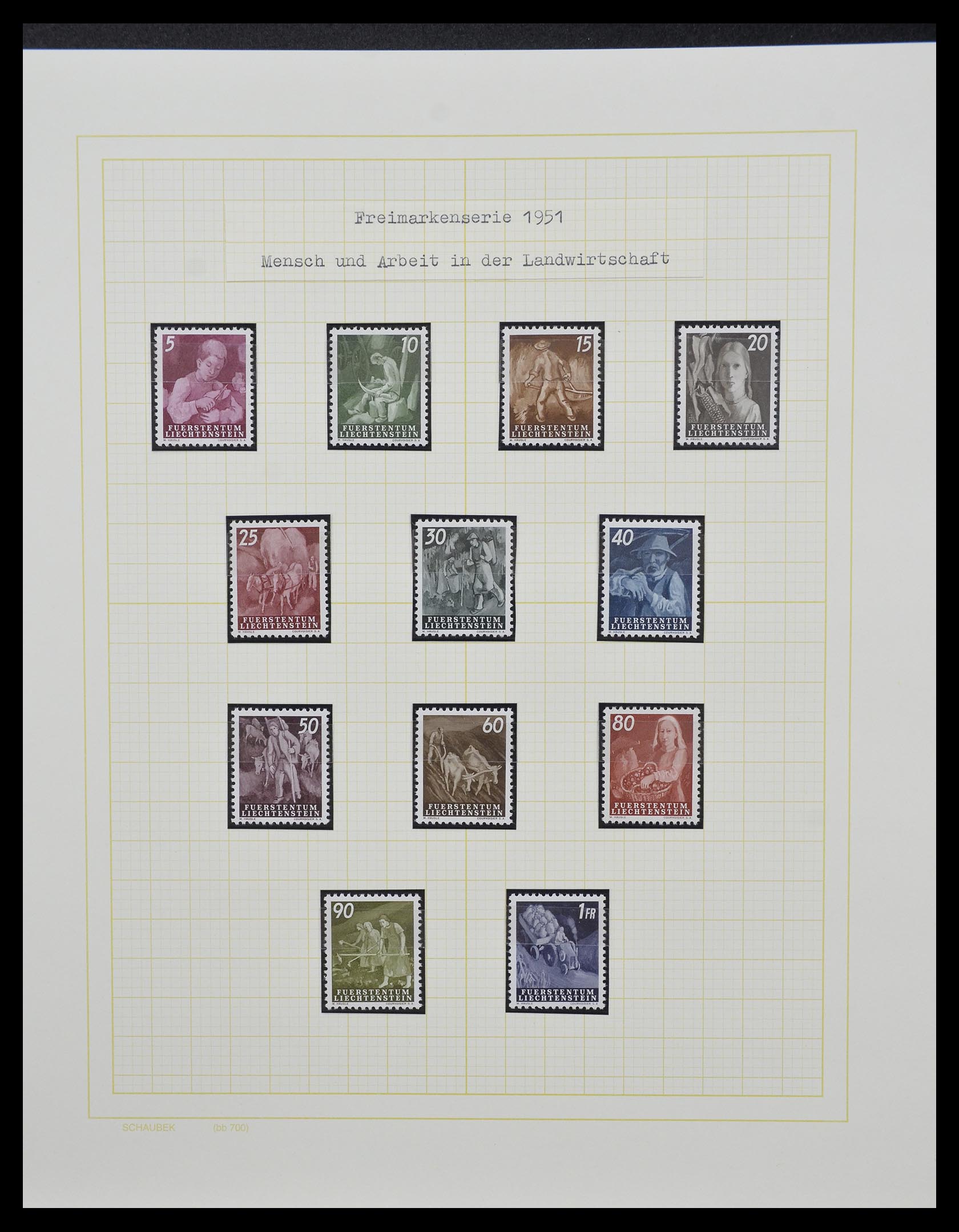 33138 011 - Postzegelverzameling 33138 Liechtenstein 1912-2002.