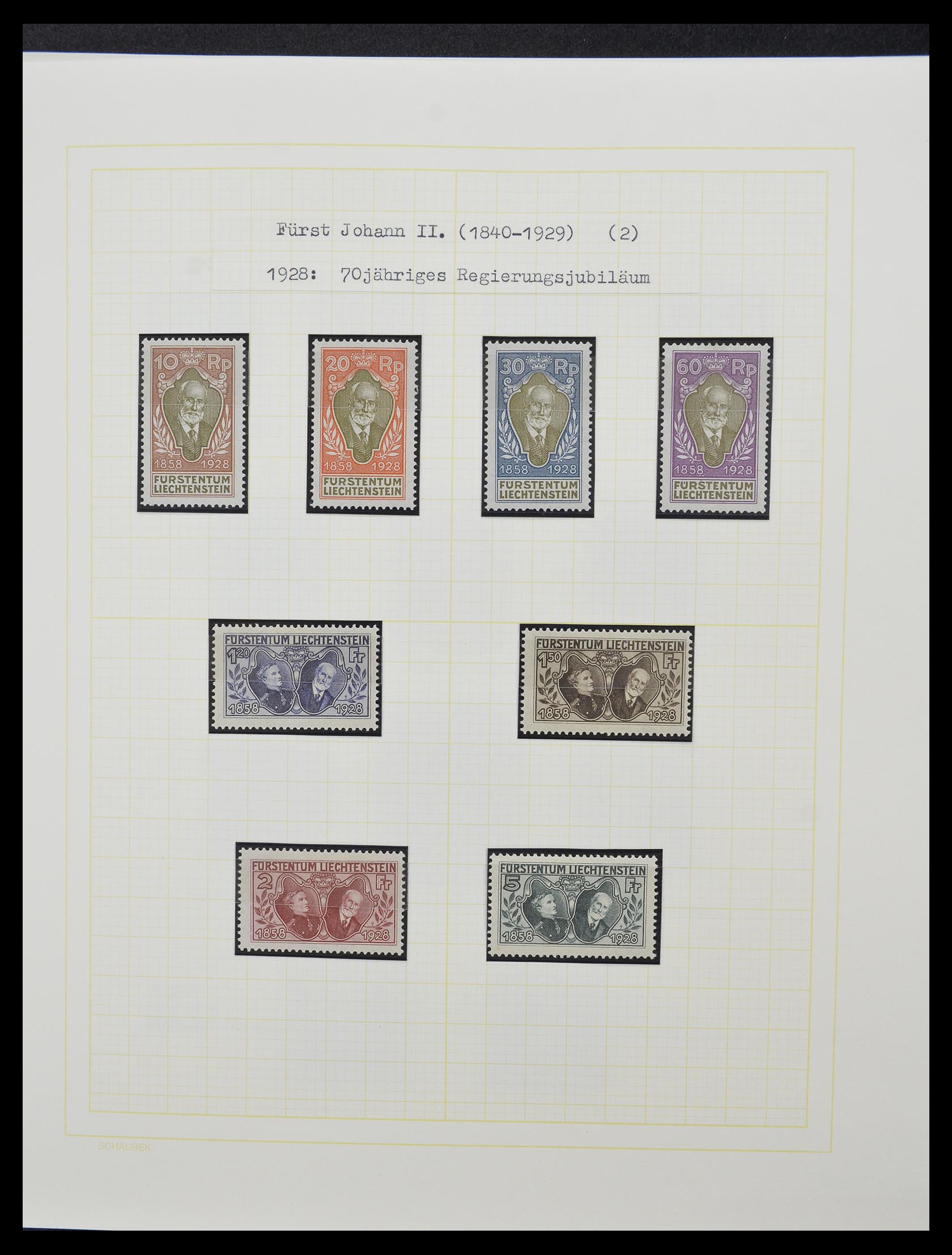 33138 014 - Stamp collection 33138 Liechtenstein 1912-2002.