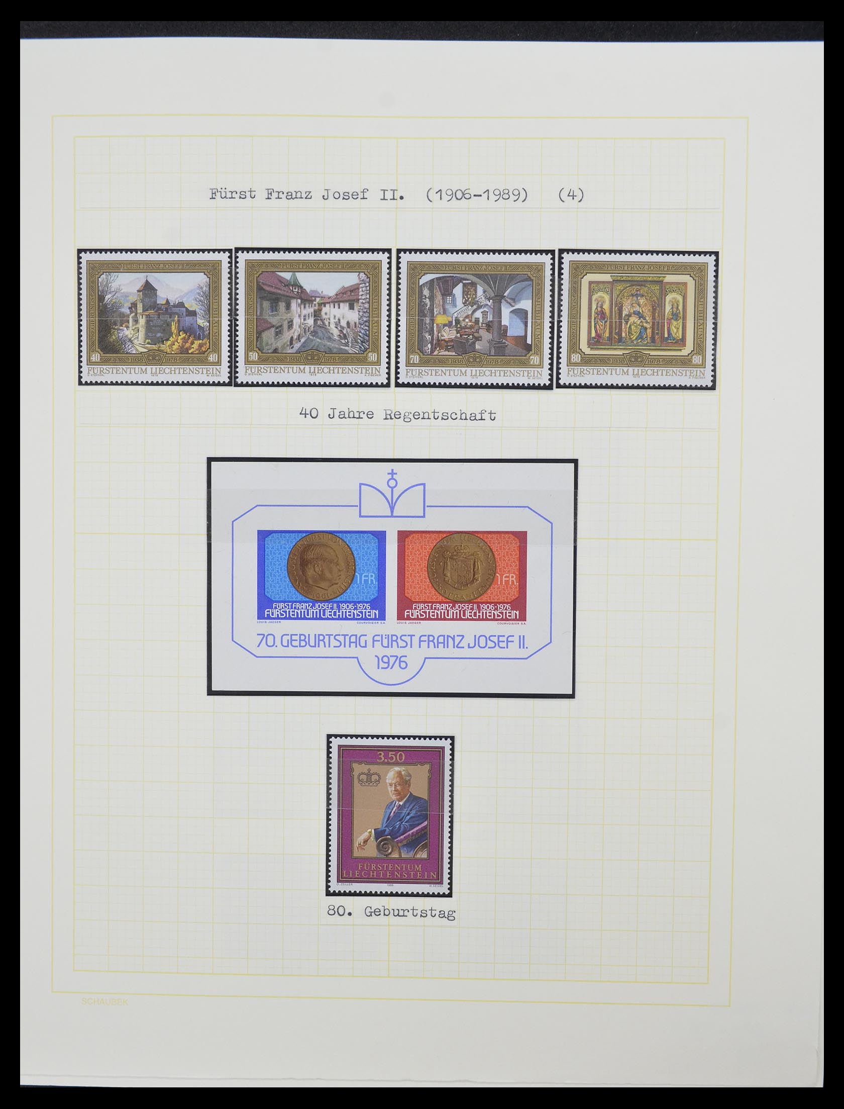33138 019 - Stamp collection 33138 Liechtenstein 1912-2002.