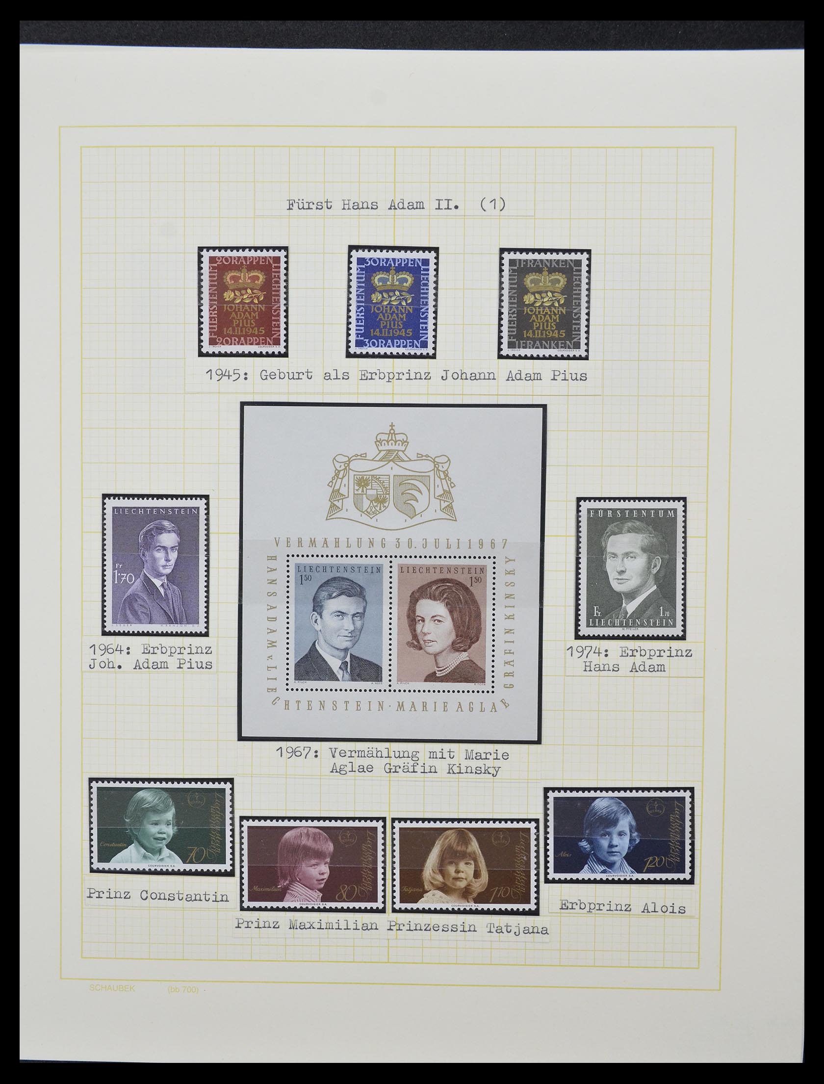 33138 021 - Stamp collection 33138 Liechtenstein 1912-2002.